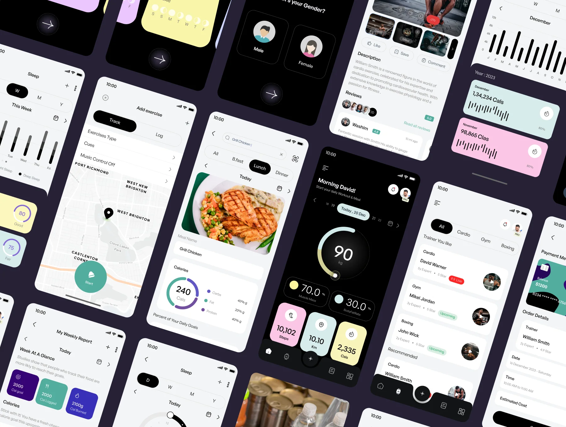 FlexTrack - Fitness App UI Kit 6