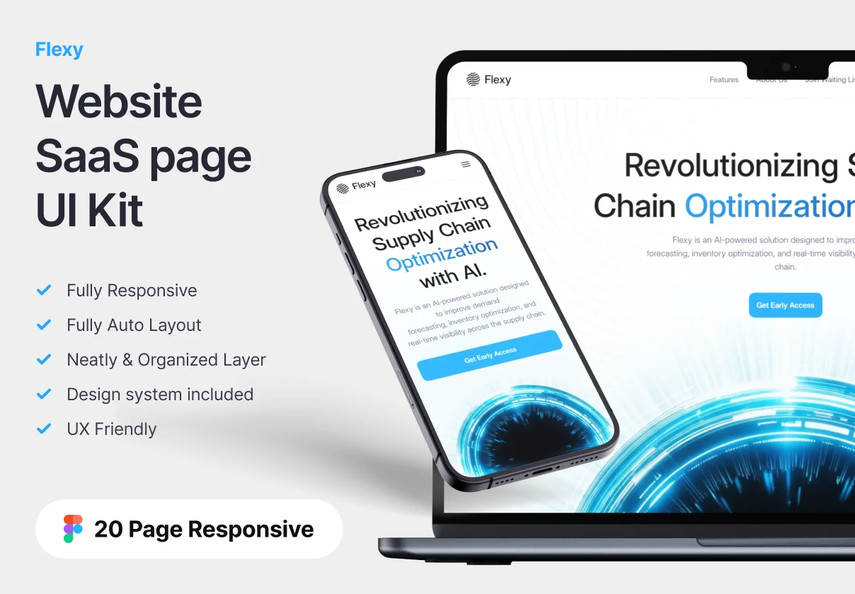 Flexy - Website Template UI Kit