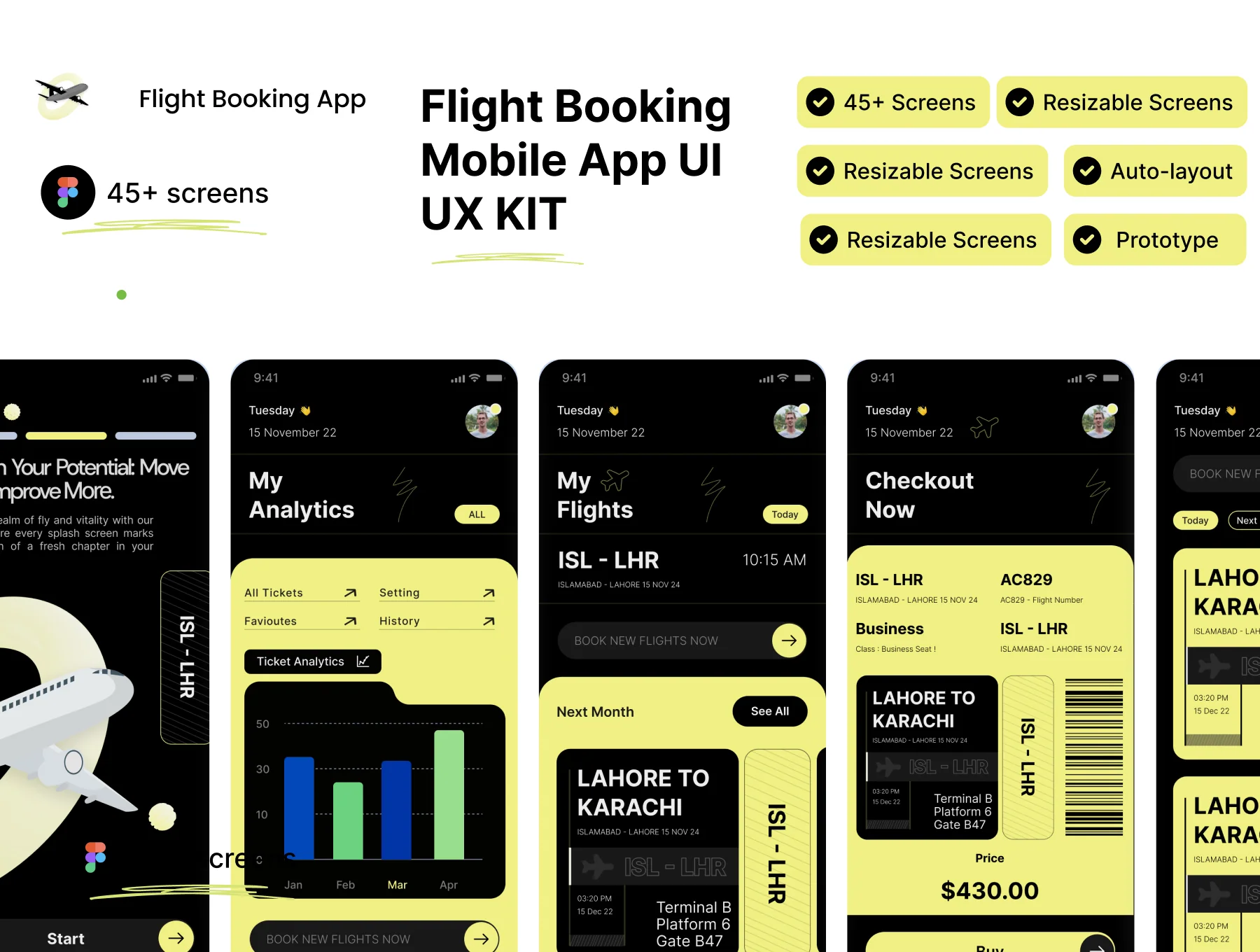 Flight Book | Flight Booking App UI Kits | Ticket Booking app 3