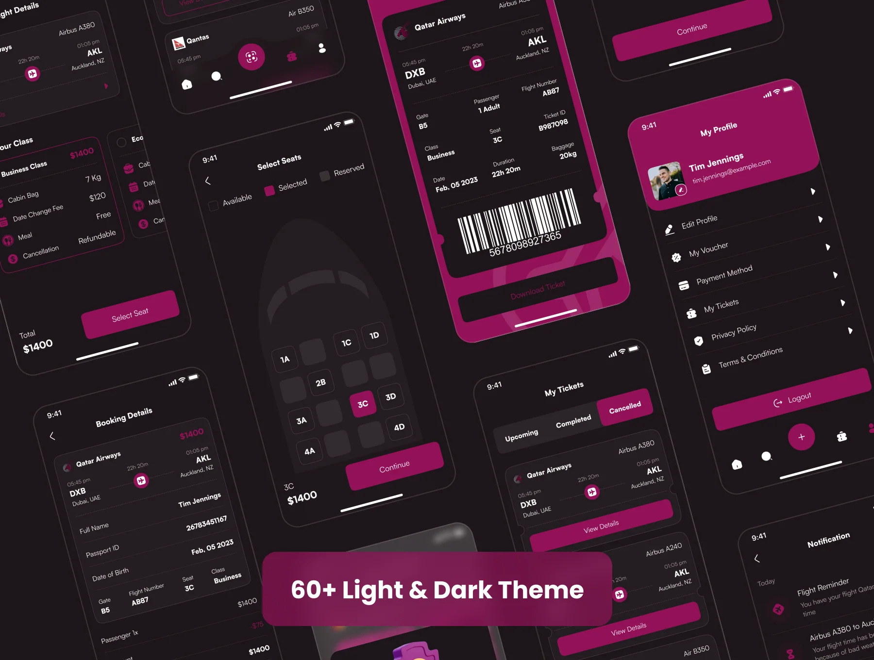 Flight Booking App UI Kit 8