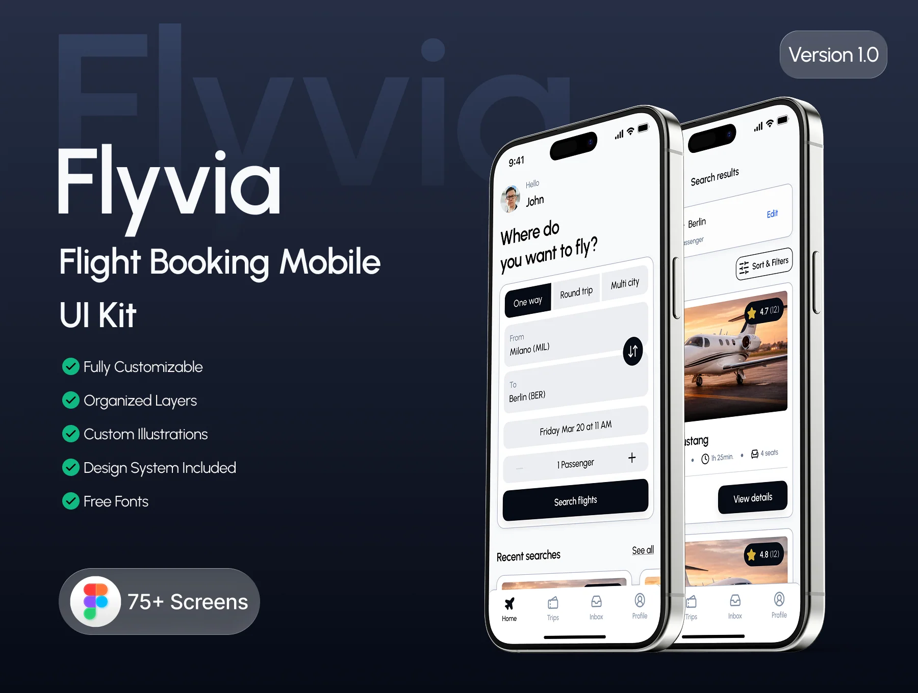 Flight Booking Mobile UI Kit