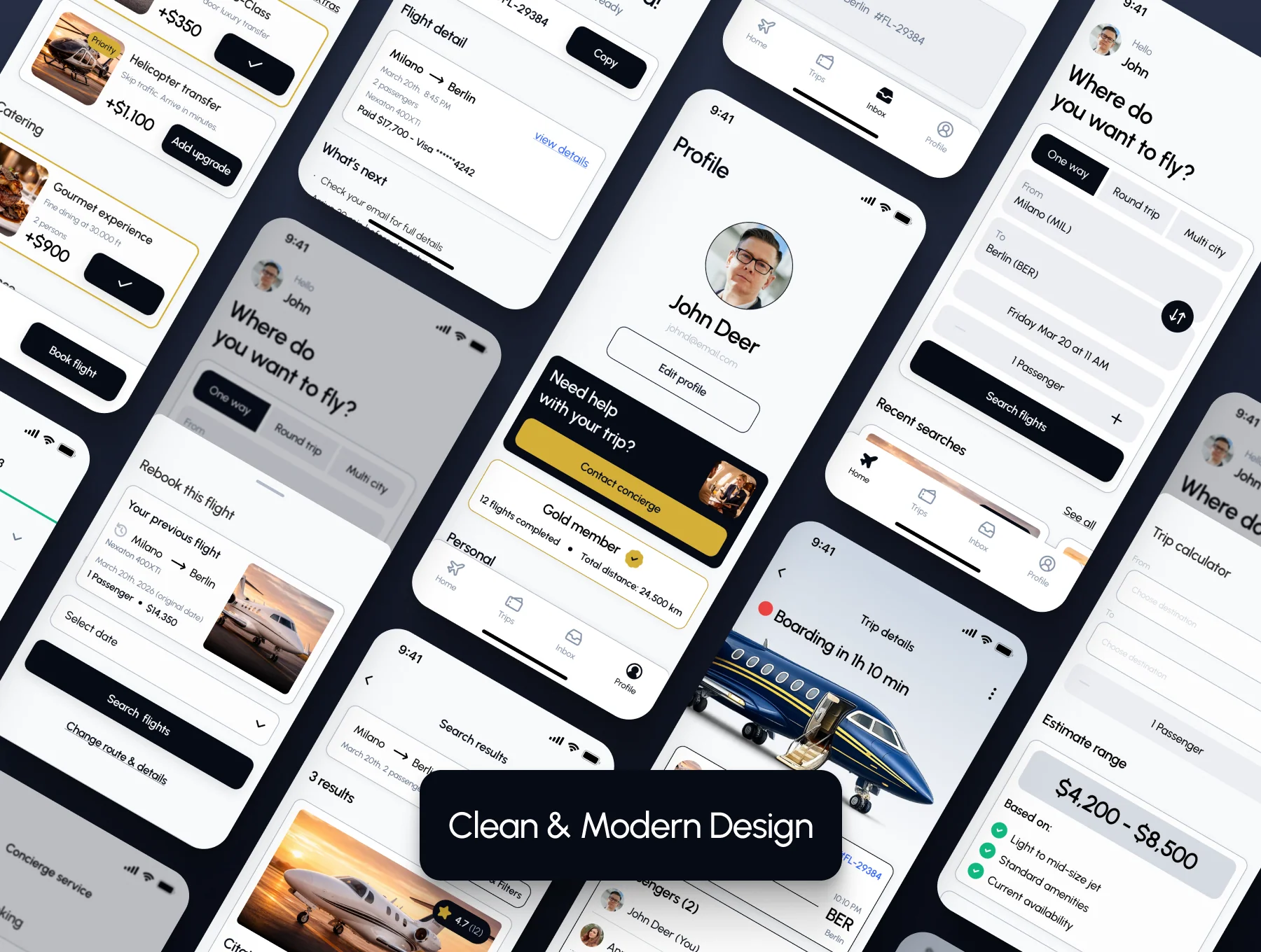 Flight Booking Mobile UI Kit 4