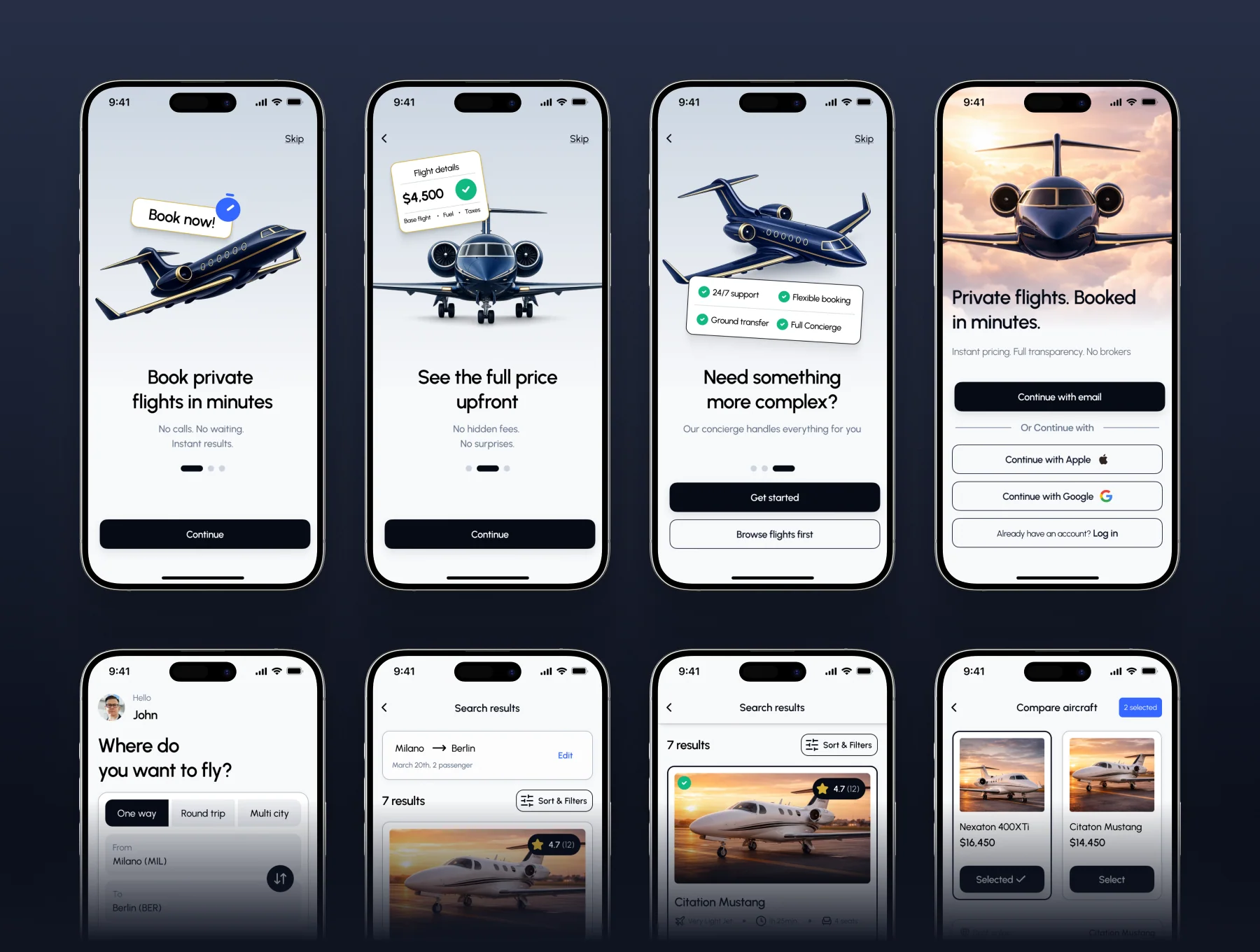 Flight Booking Mobile UI Kit 6