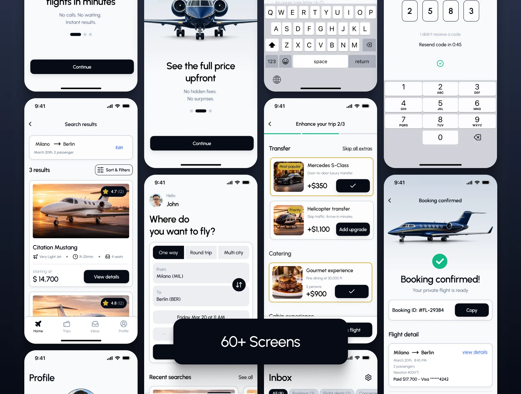 Flight Booking Mobile UI Kit 7