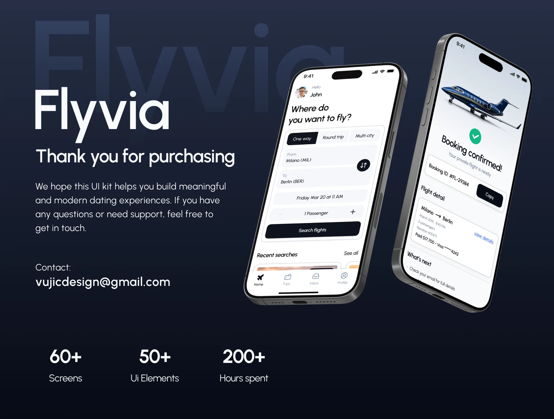 Flight Booking Mobile UI Kit 8