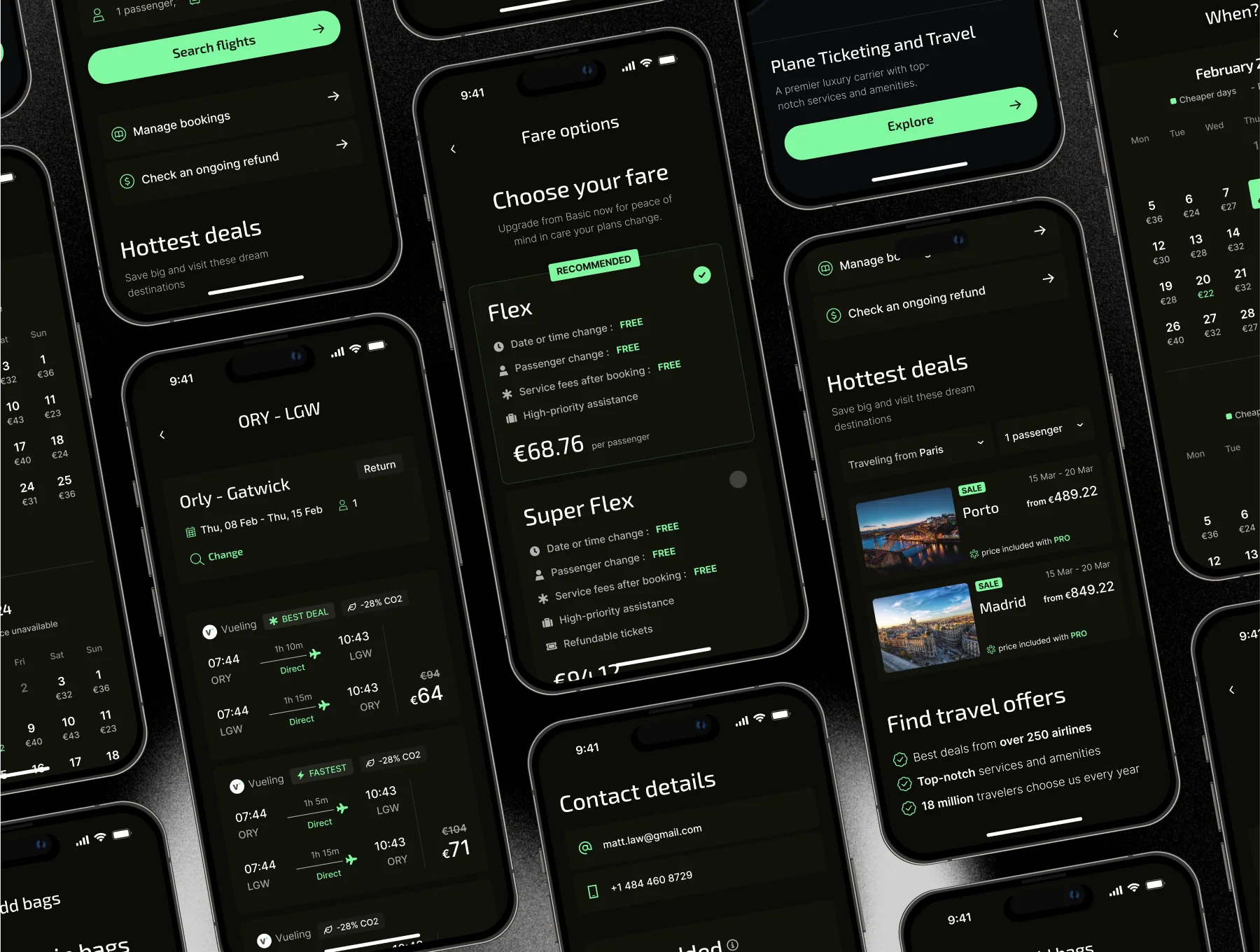 Aviatto - Flight Booking Mobile UI/UX Kit 3
