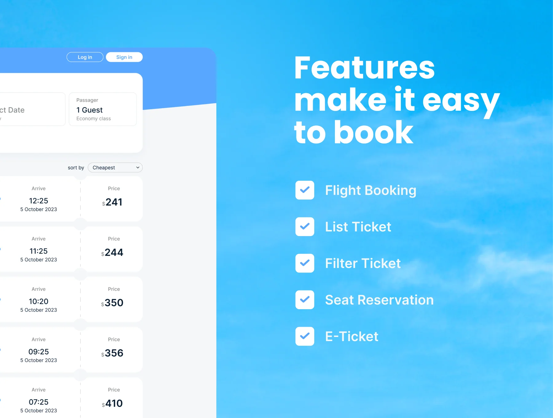 Flight Ticket Booking Website Template 2