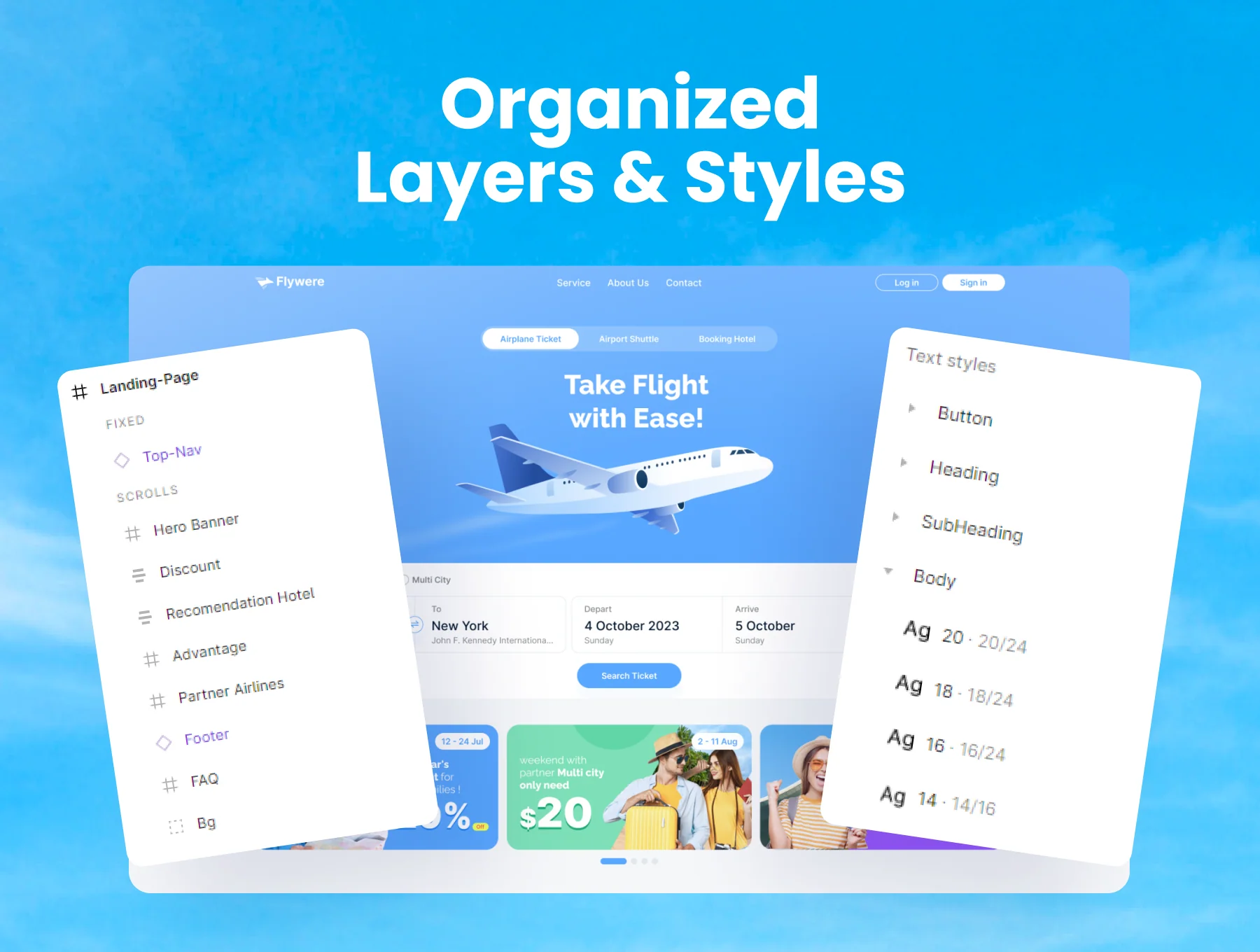 Flight Ticket Booking Website Template 3
