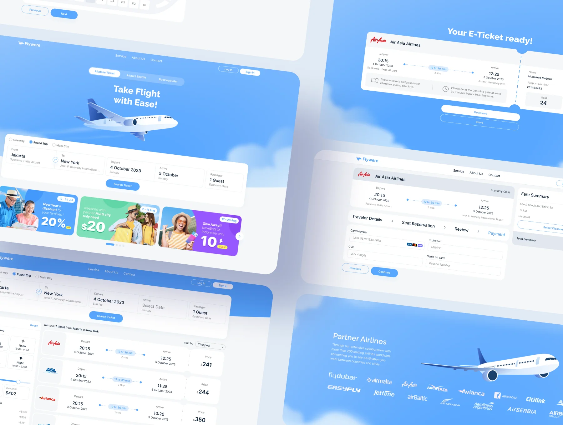 Flight Ticket Booking Website Template 8