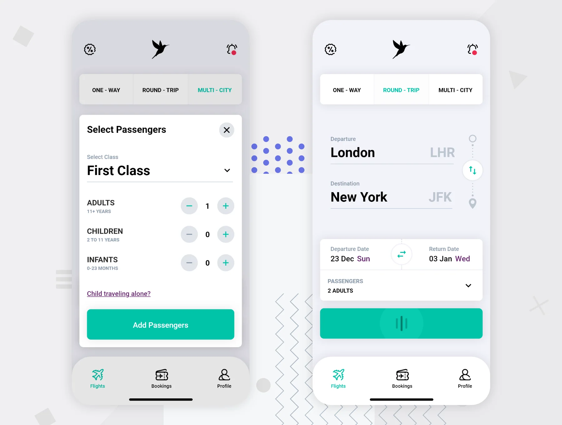 Flights UI Kit 3