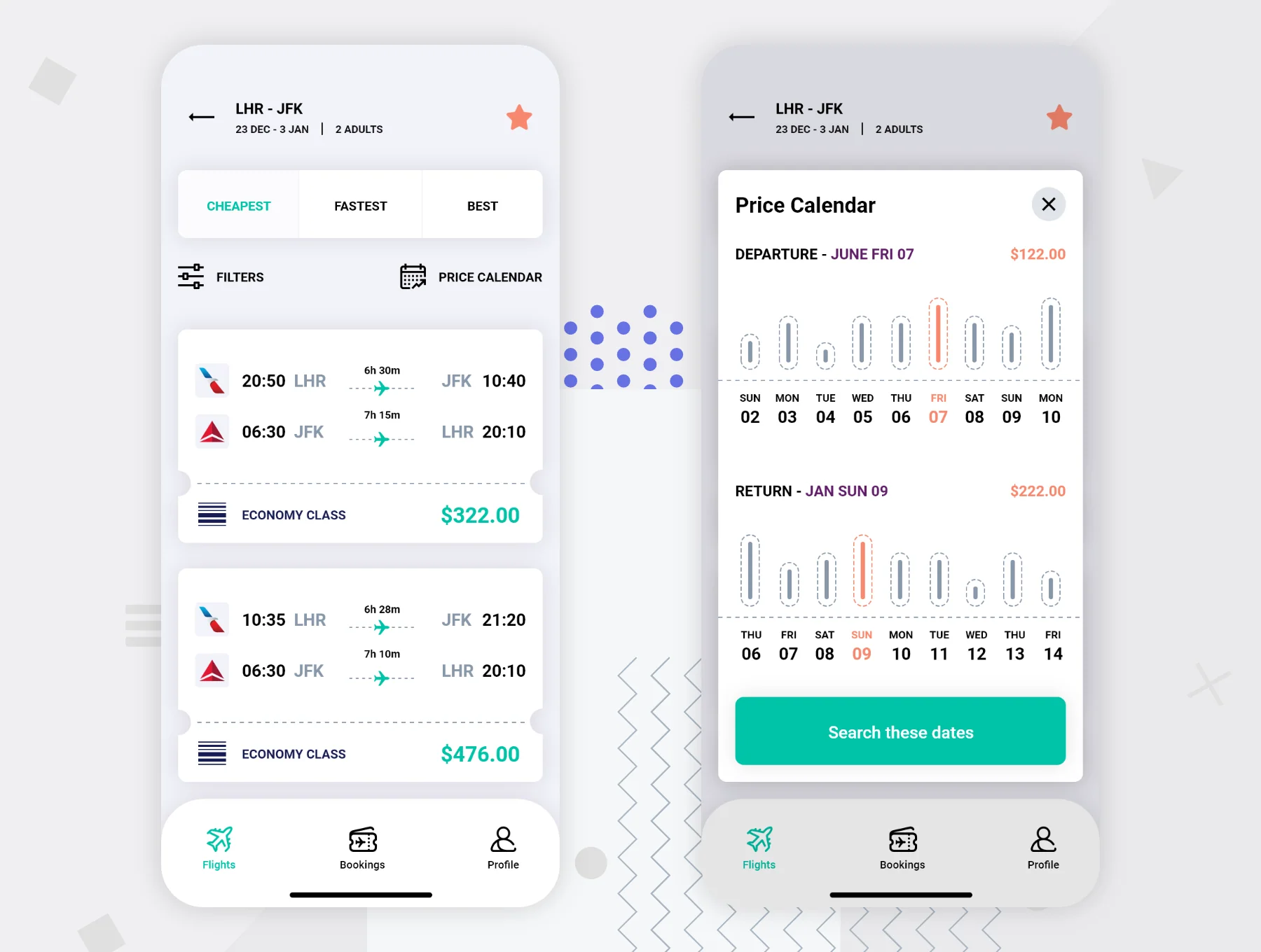 Flights UI Kit 4