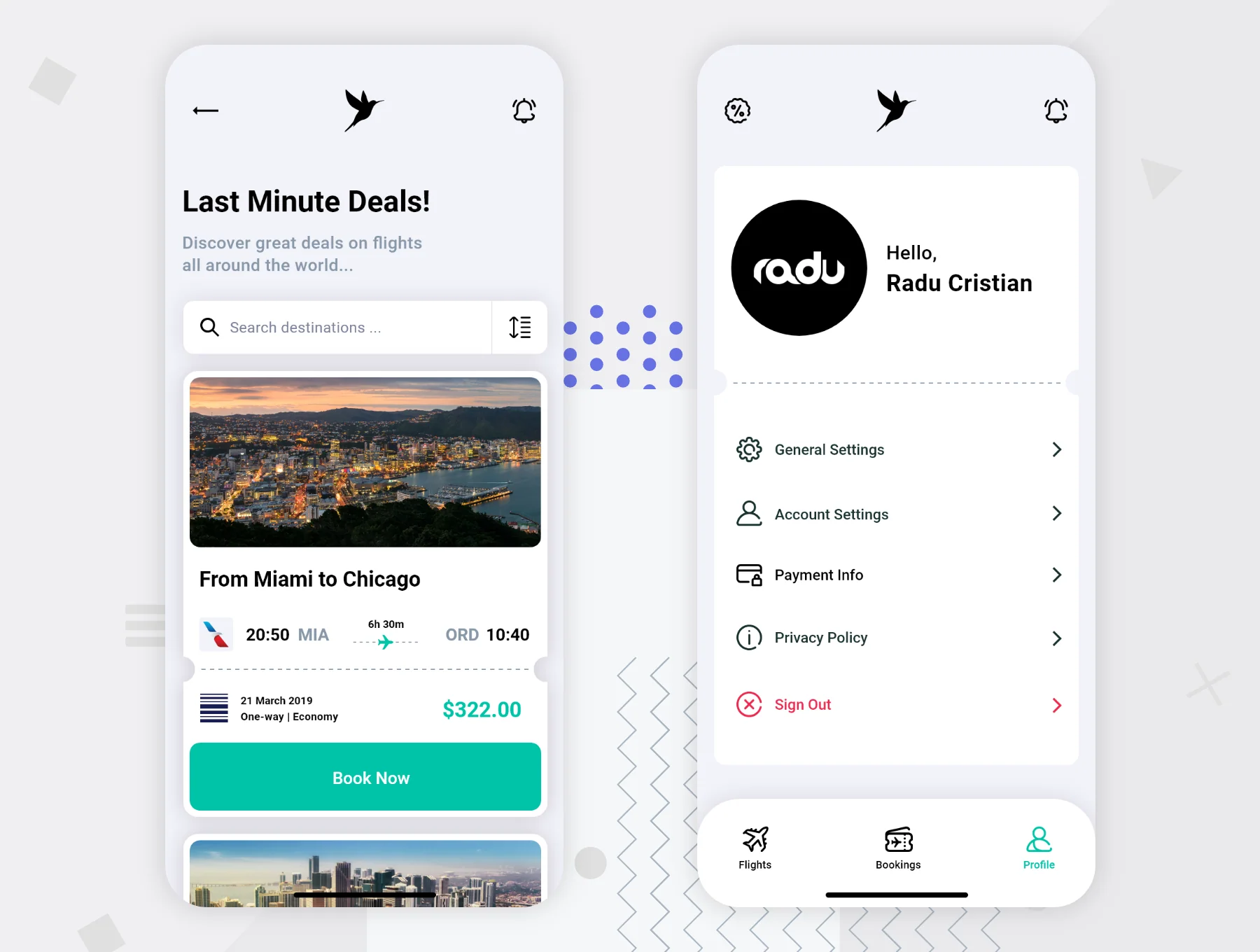 Flights UI Kit 8