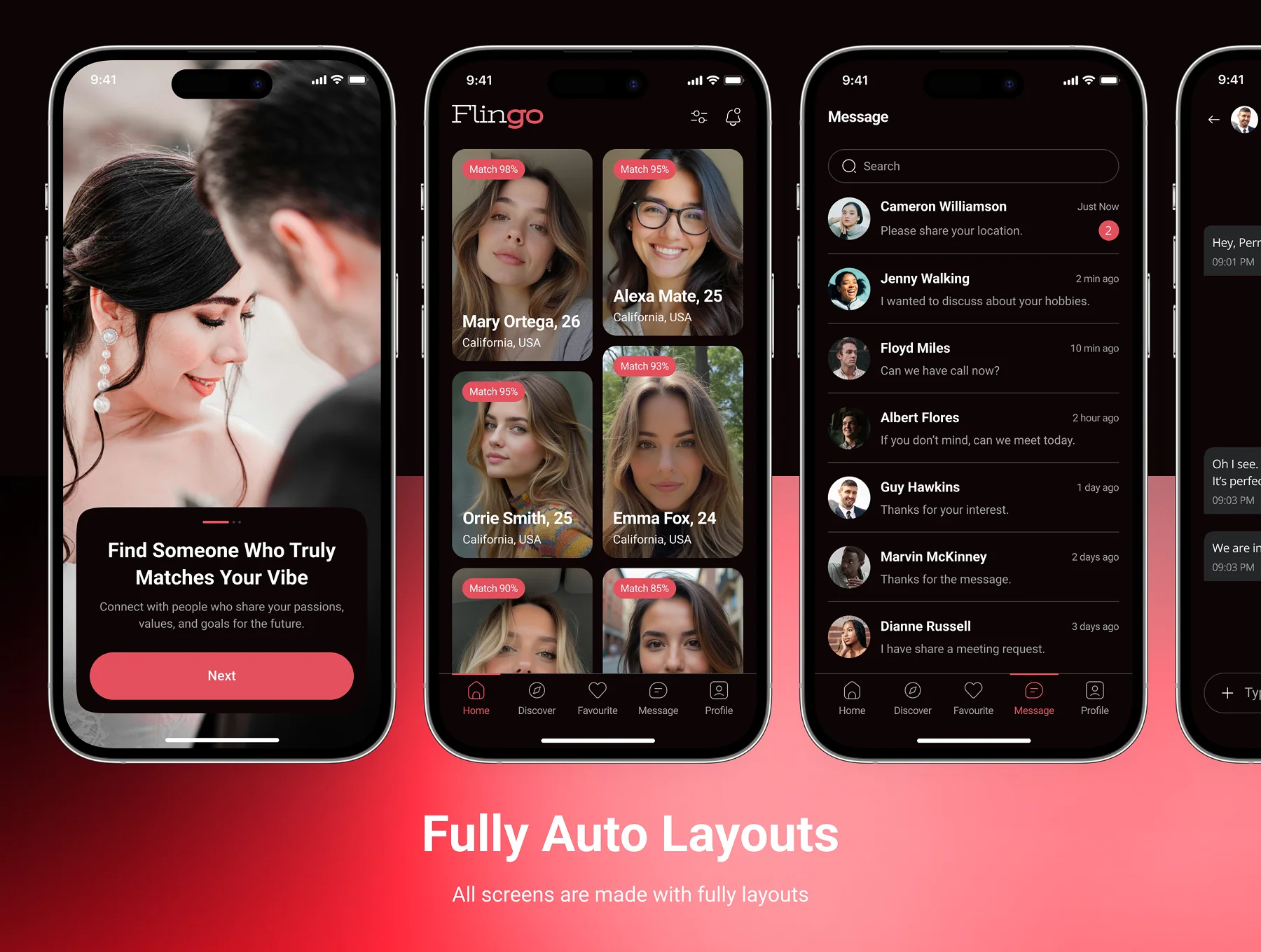 Flingo - Dating & Social App UI Kit 4