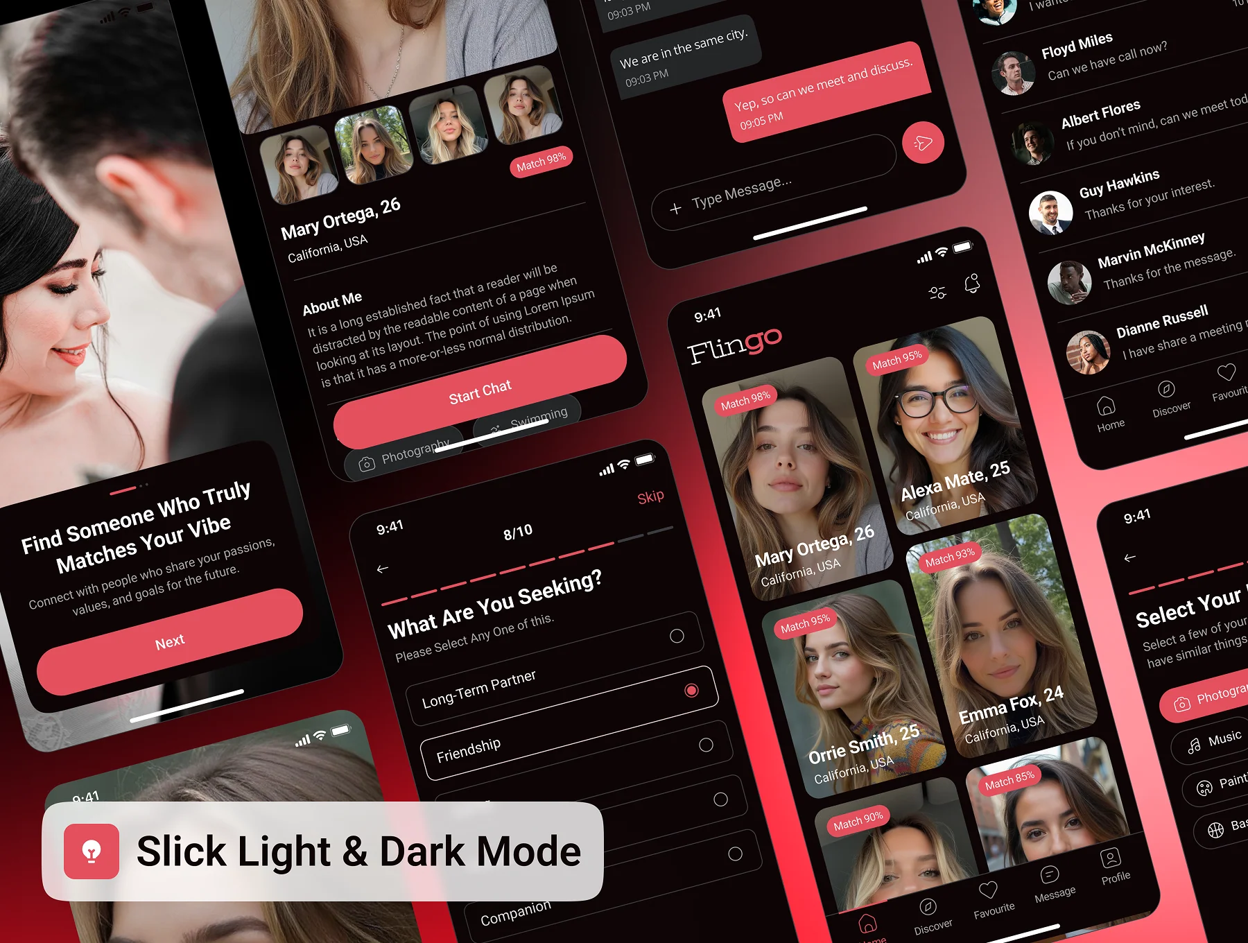 Flingo - Dating & Social App UI Kit 5