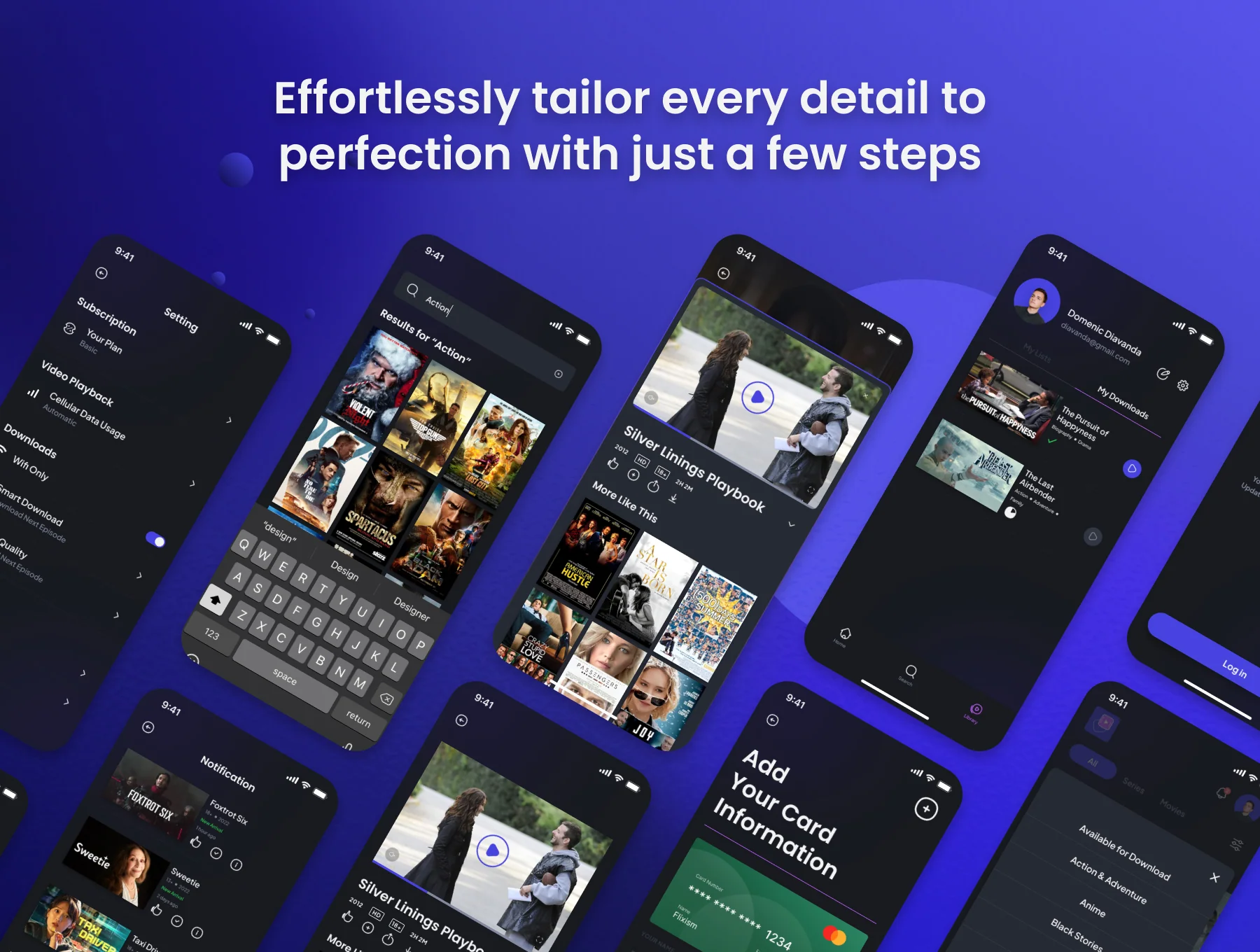 Flixism - Movie Streaming App UI Kit 4