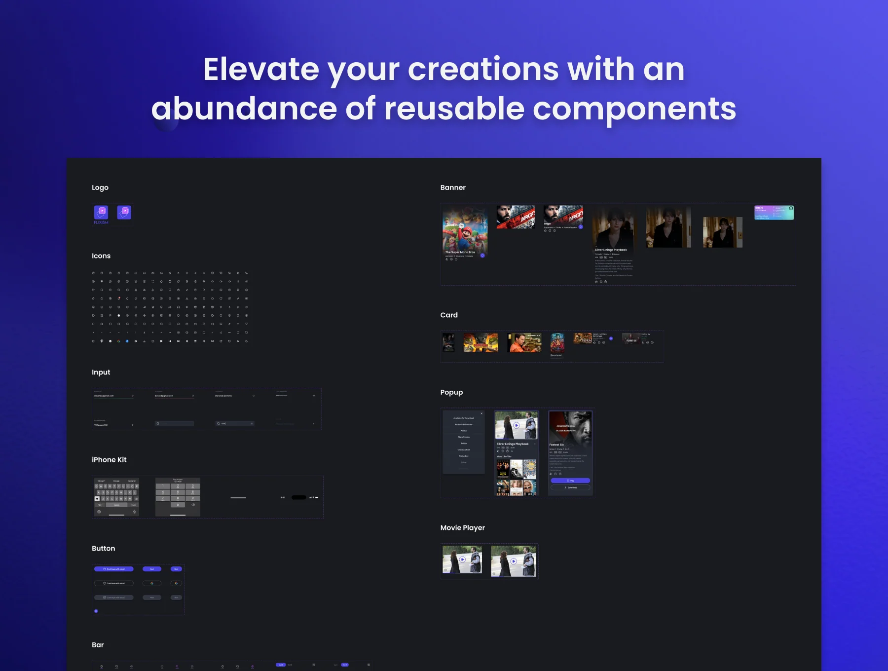 Flixism - Movie Streaming App UI Kit 5