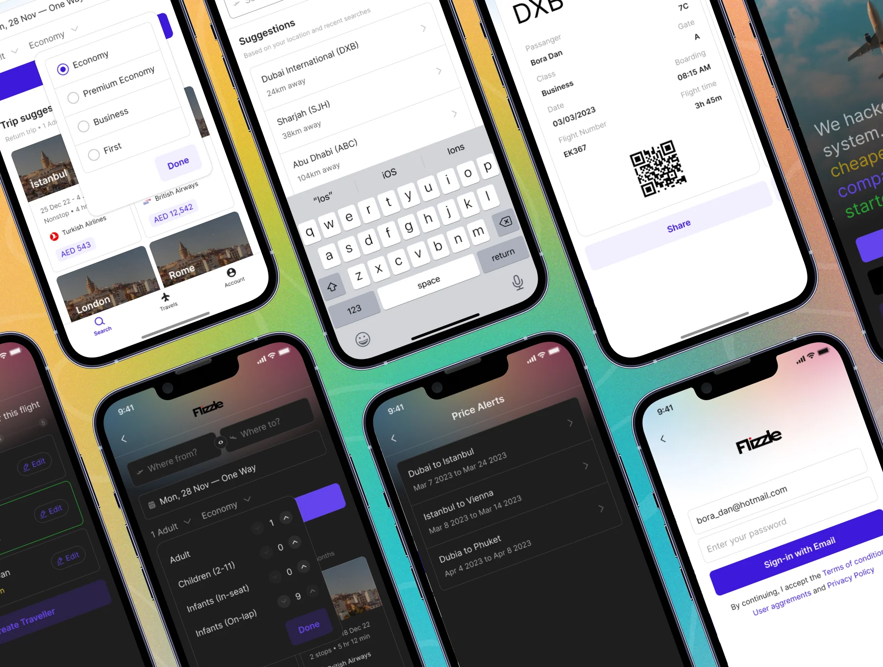 Flizzle — Flight Booking UI Kit & Design System 2