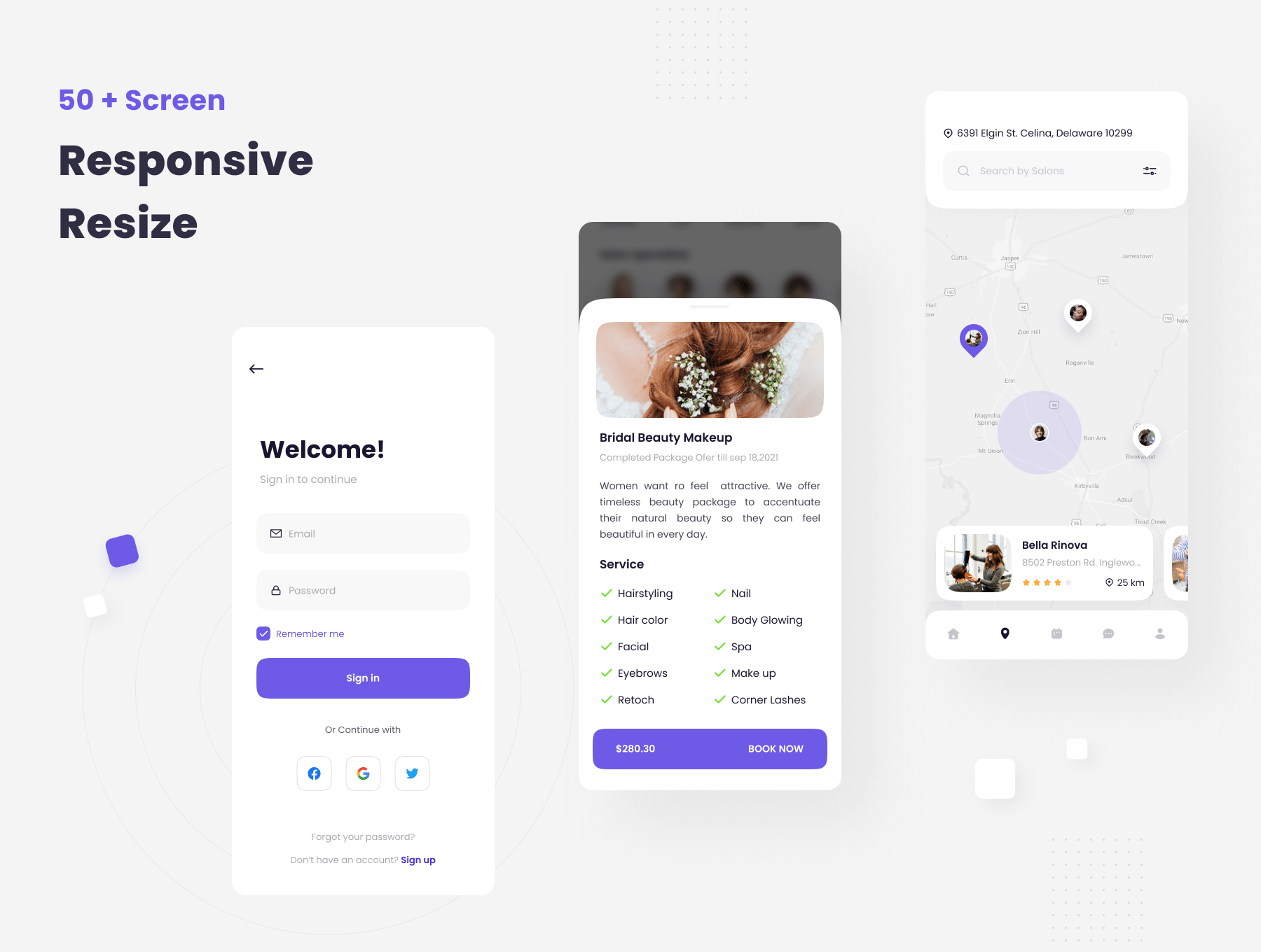 Flo Cutters - Baber App UI KIT 4