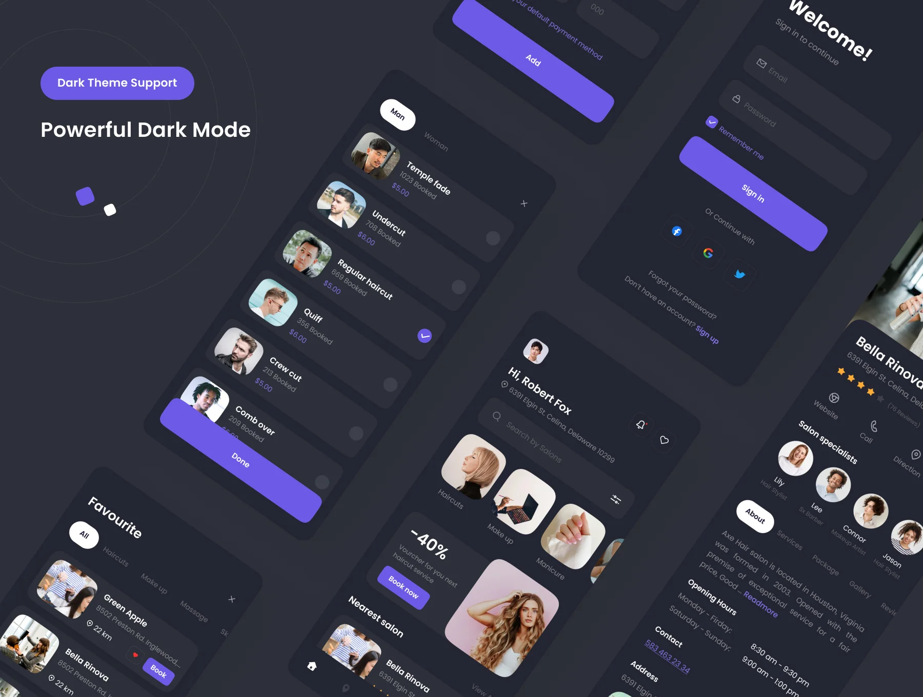 Flo Cutters - Baber App UI KIT 5