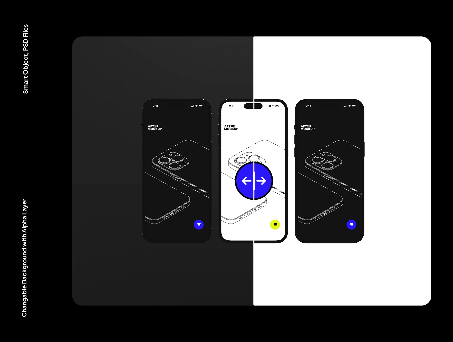 Floating iPhone Mockups V2 2