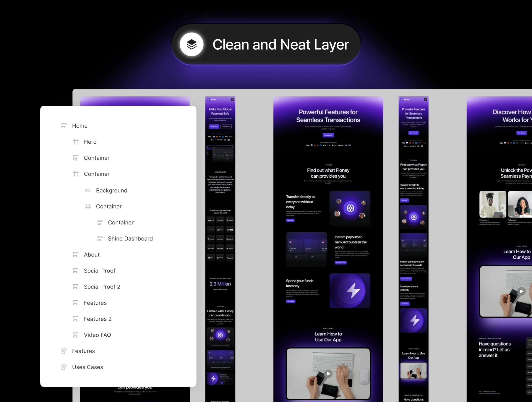 Floney - Payment Gateway Website UI KIT 4