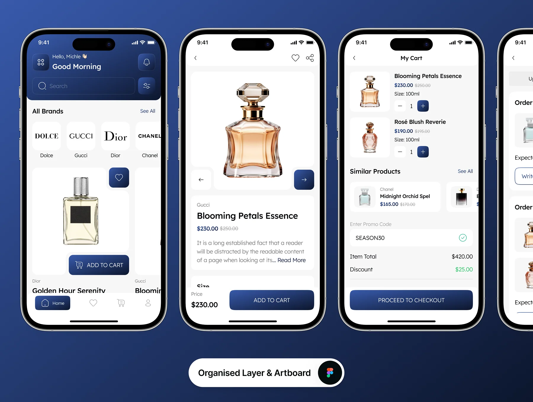 Flora - Perfume Shop Ecommerce App UI Kit 3