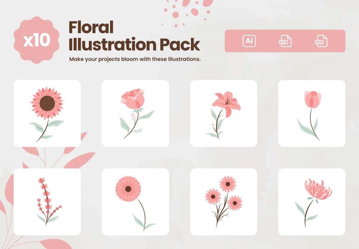 Floral Illustration Pack