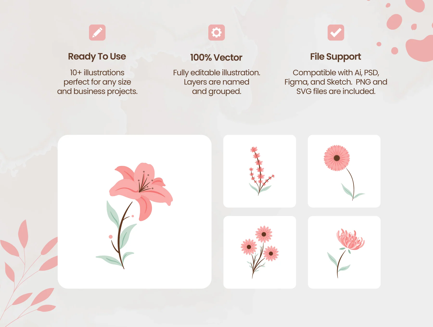 Floral Illustration Pack 2