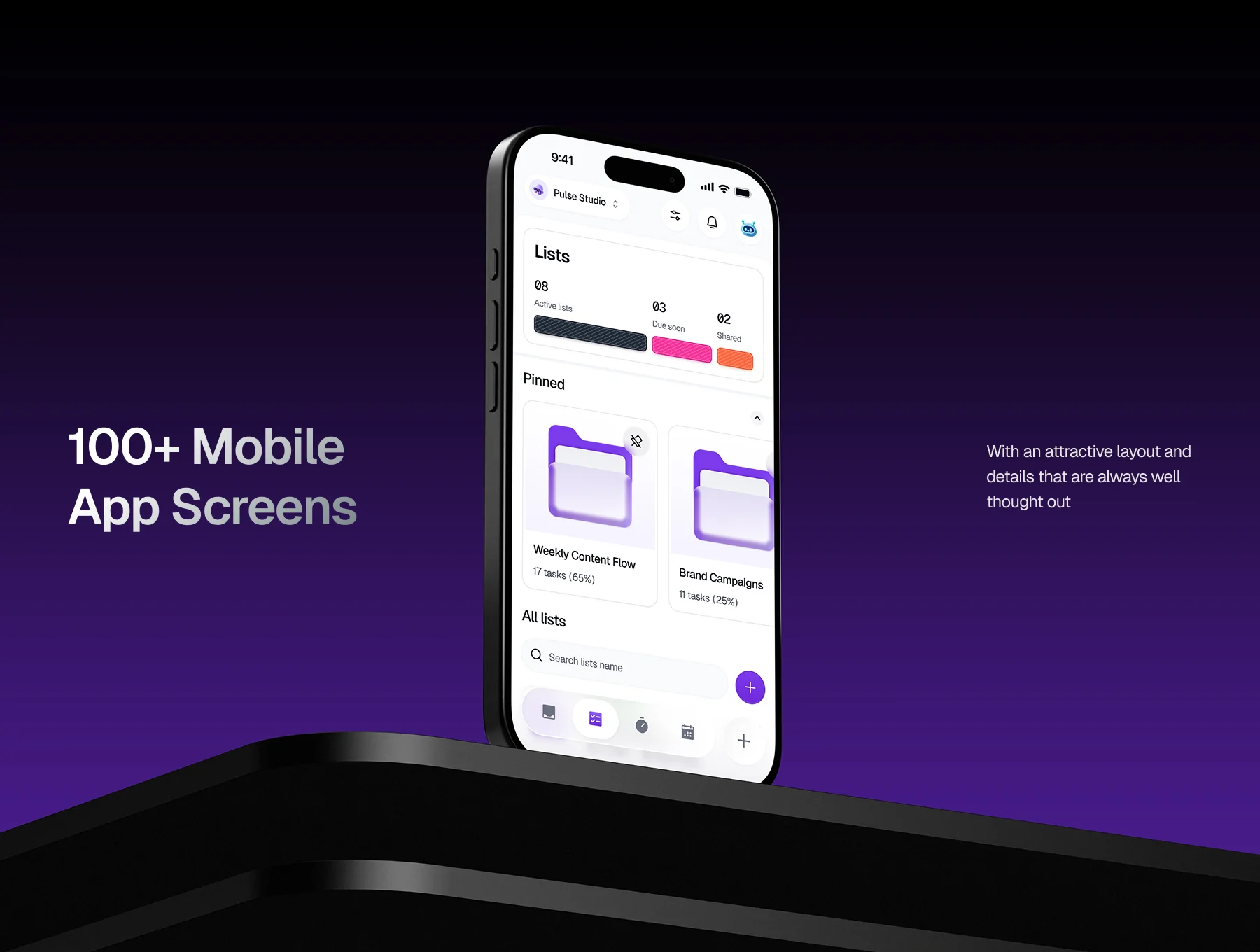 Florix - To Do List & Pomodoro App UI Kit 5