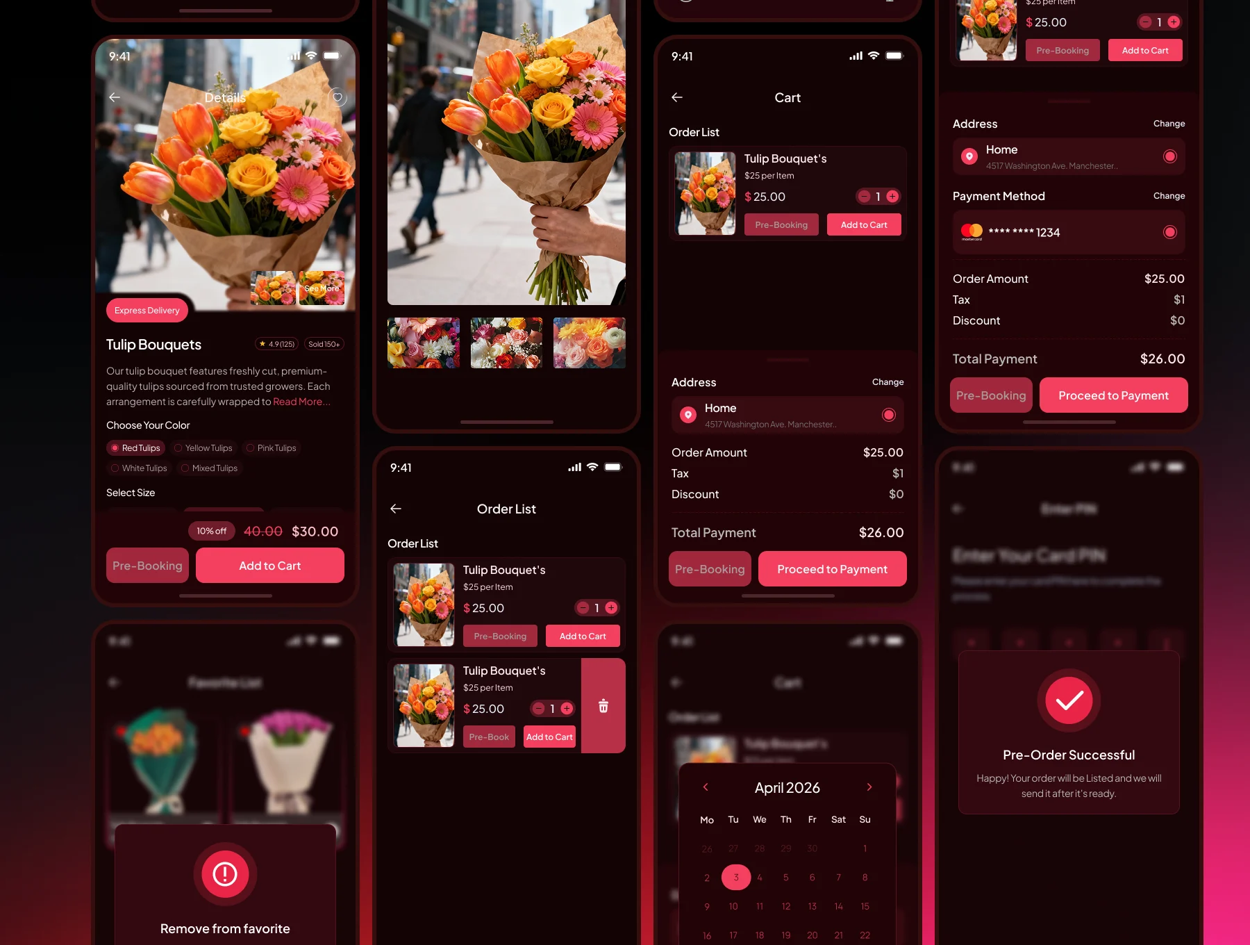 Florvo – Flowers Selling Mobile App Figma UI Kit 5