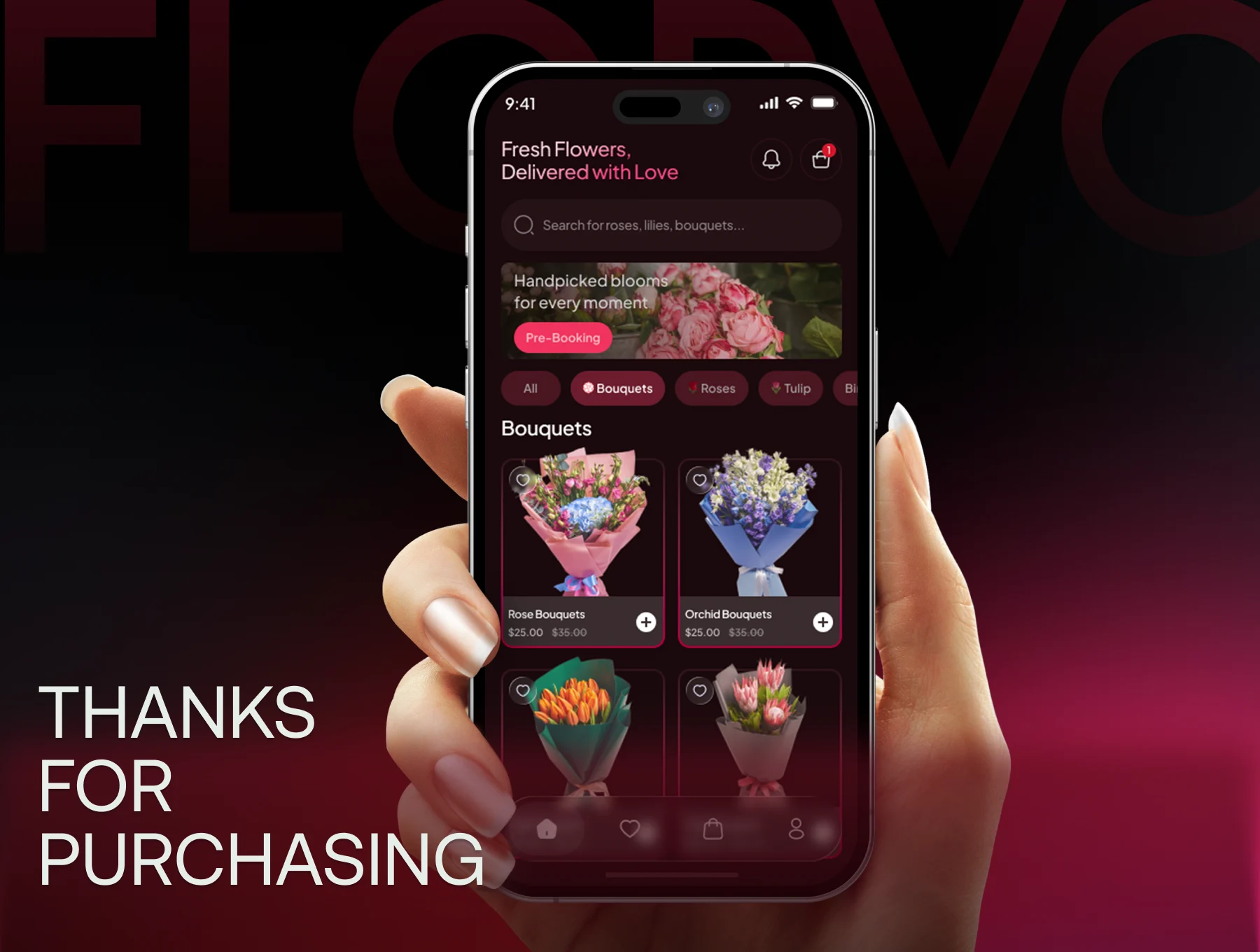 Florvo – Flowers Selling Mobile App Figma UI Kit 6