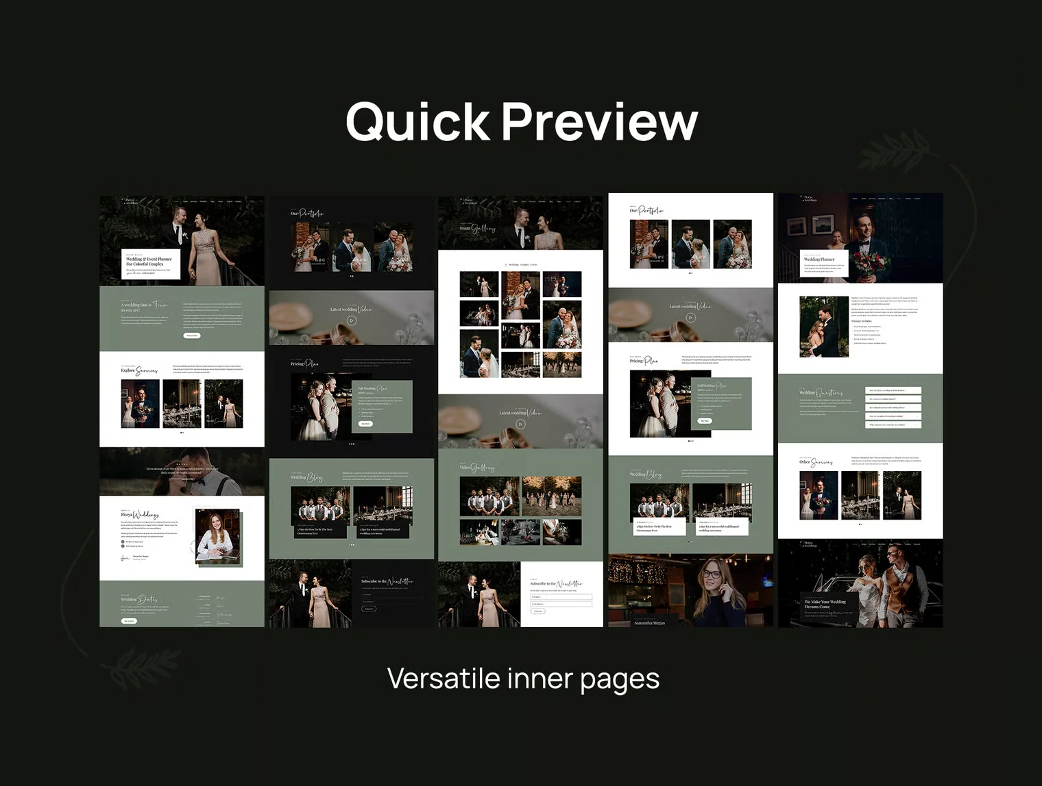 Florya - Wedding and Event Planner Template 4