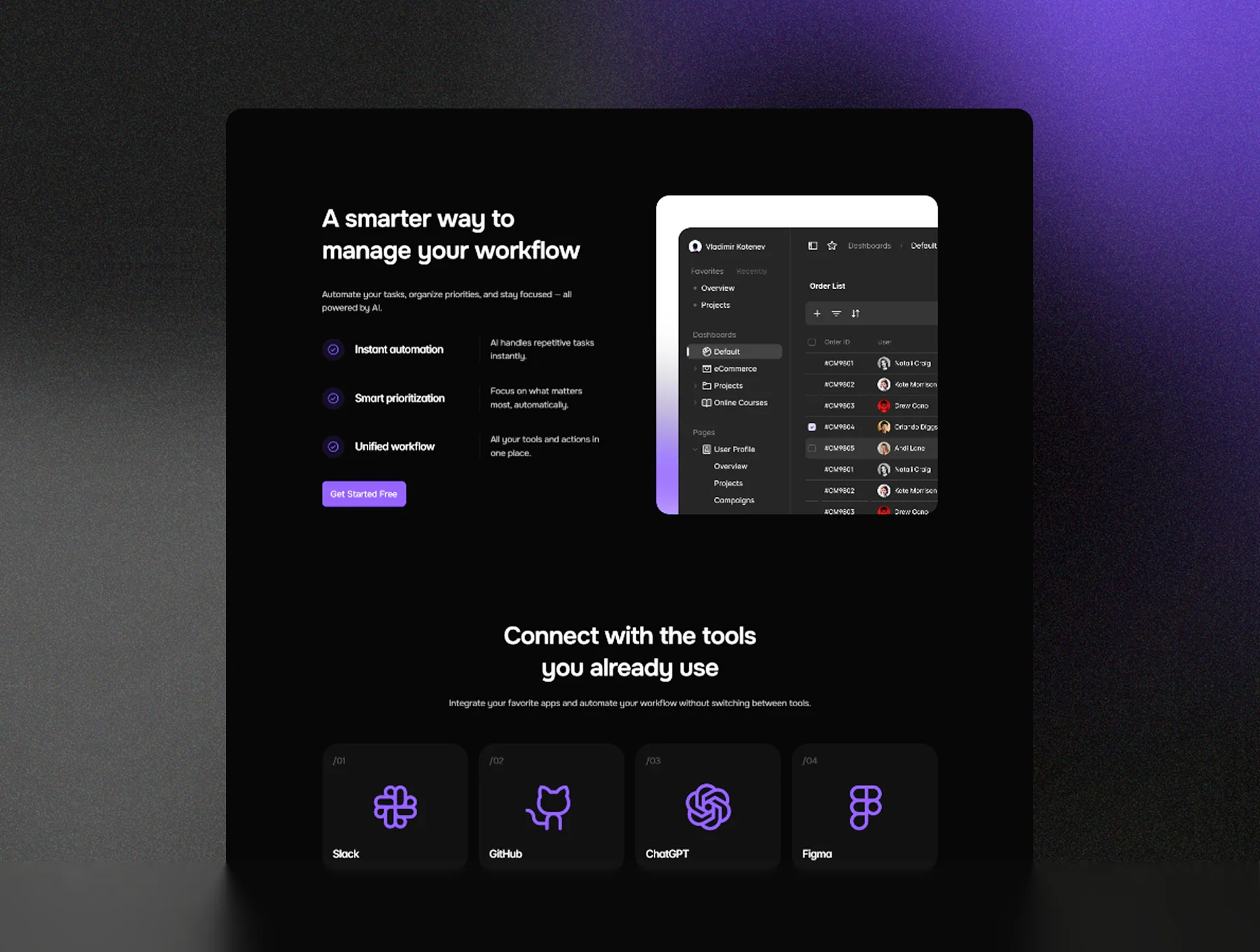 FlowAI – AI SaaS & Automation Framer Template 3