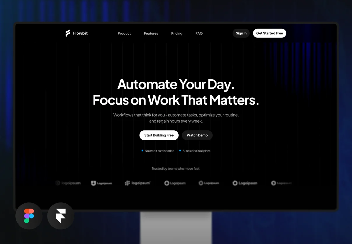 Flowbit - Premium AI SaaS Template