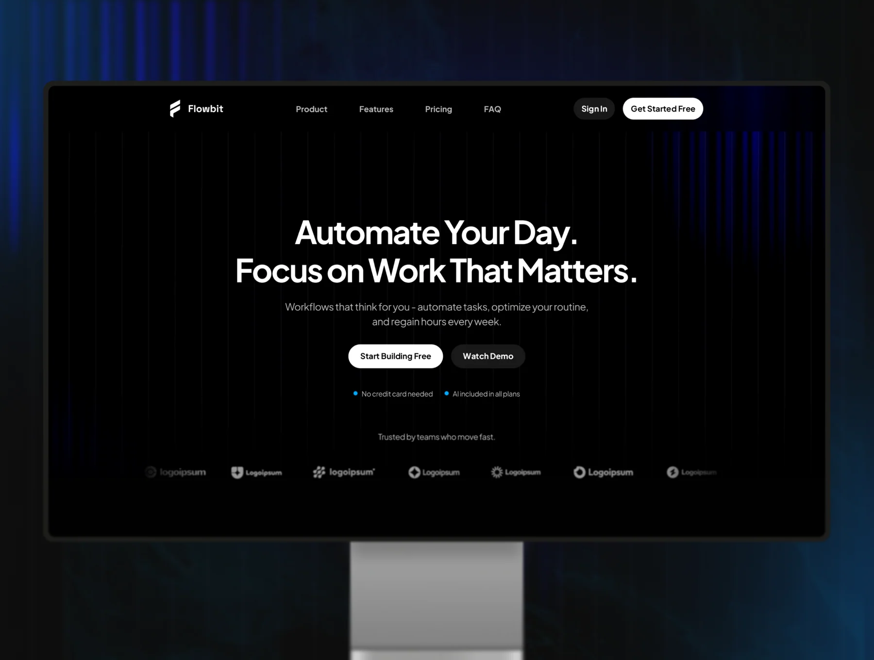 Flowbit - Premium AI SaaS Template