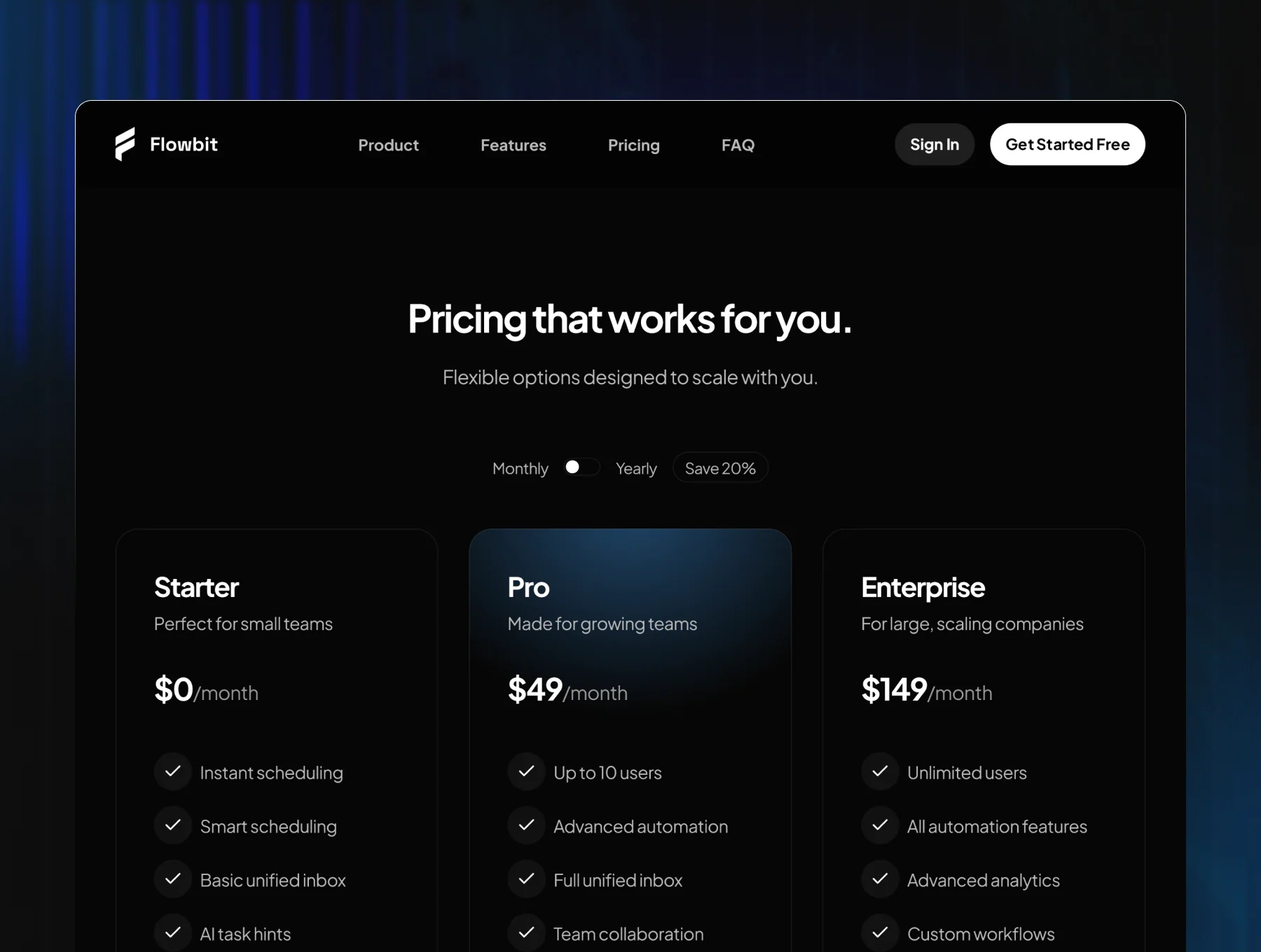 Flowbit - Premium AI SaaS Template 3
