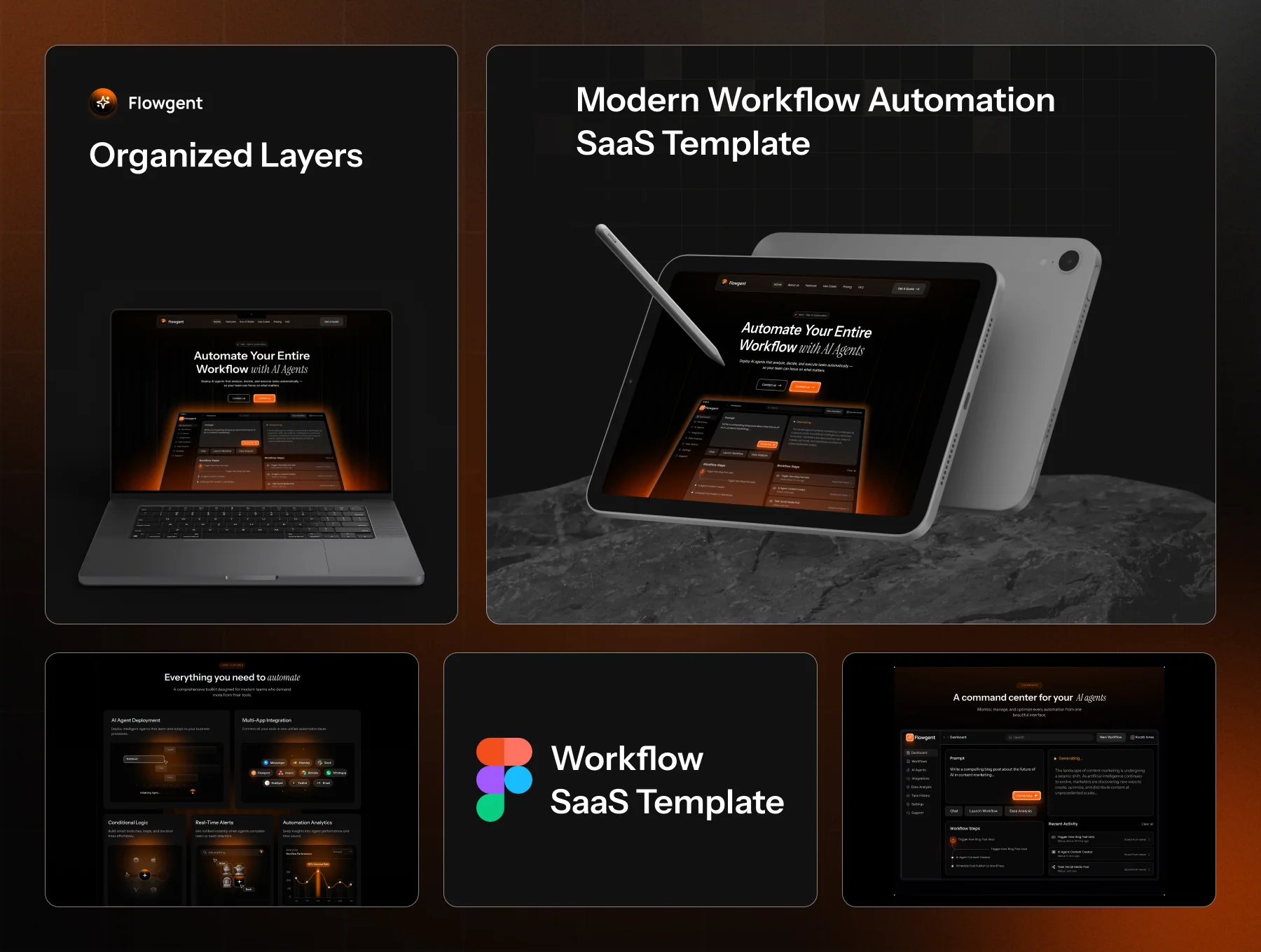 Flowgent - Workflow Automation SaaS Template