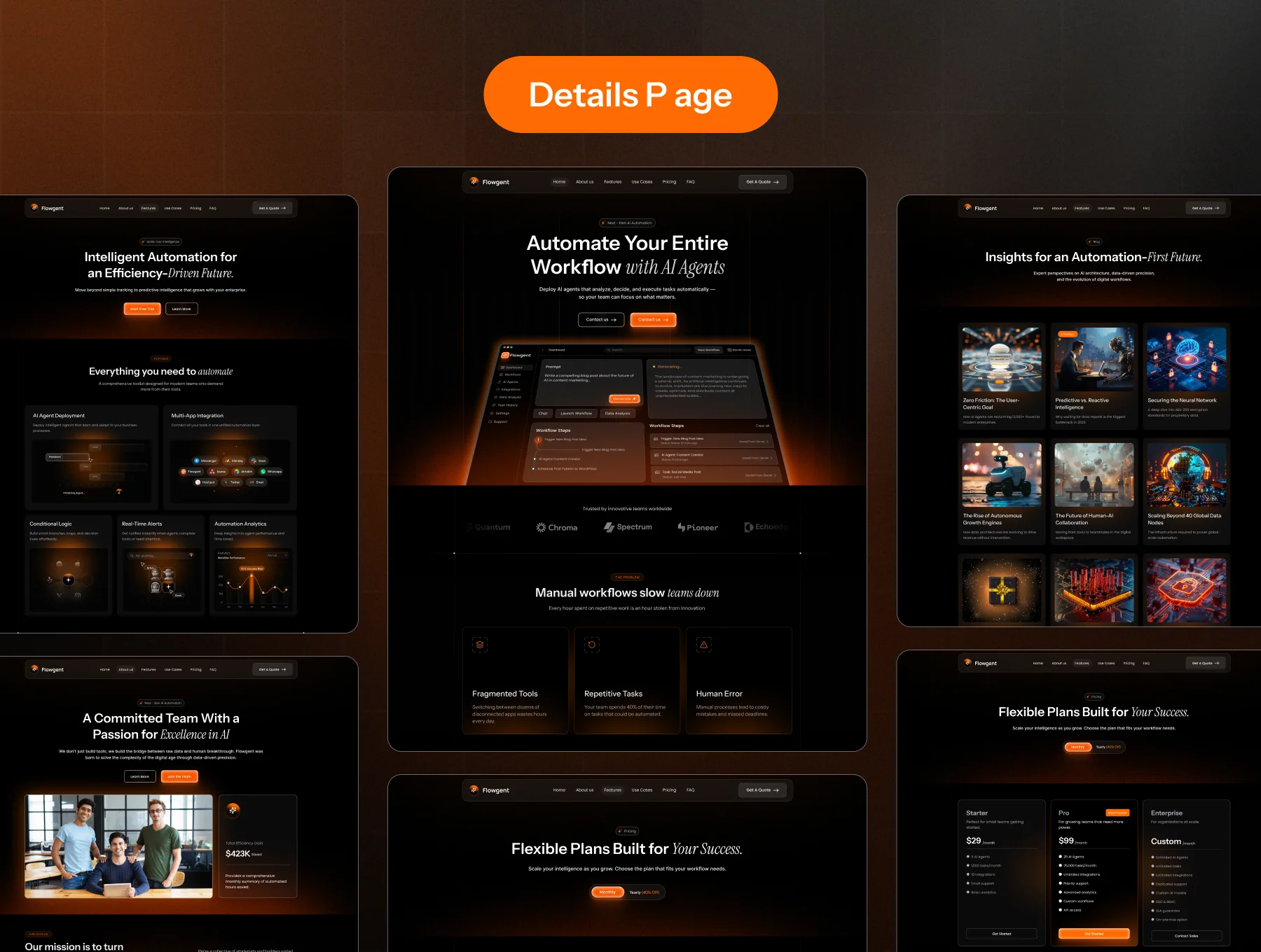 Flowgent - Workflow Automation SaaS Template 3