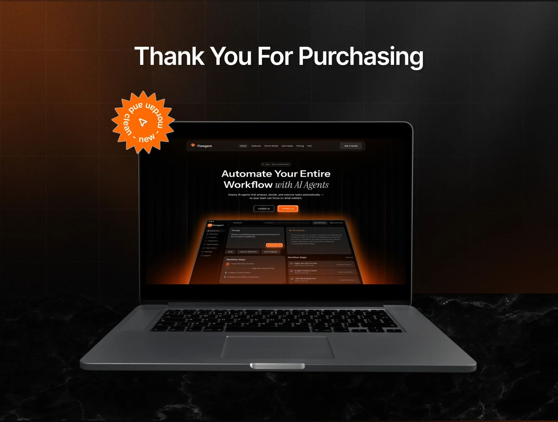 Flowgent - Workflow Automation SaaS Template 6