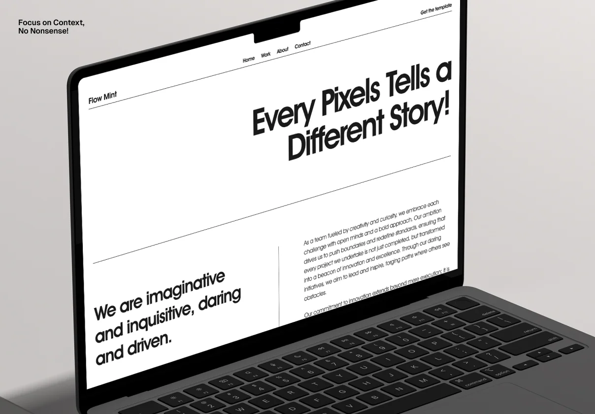 Flowmint Portfolio coded template