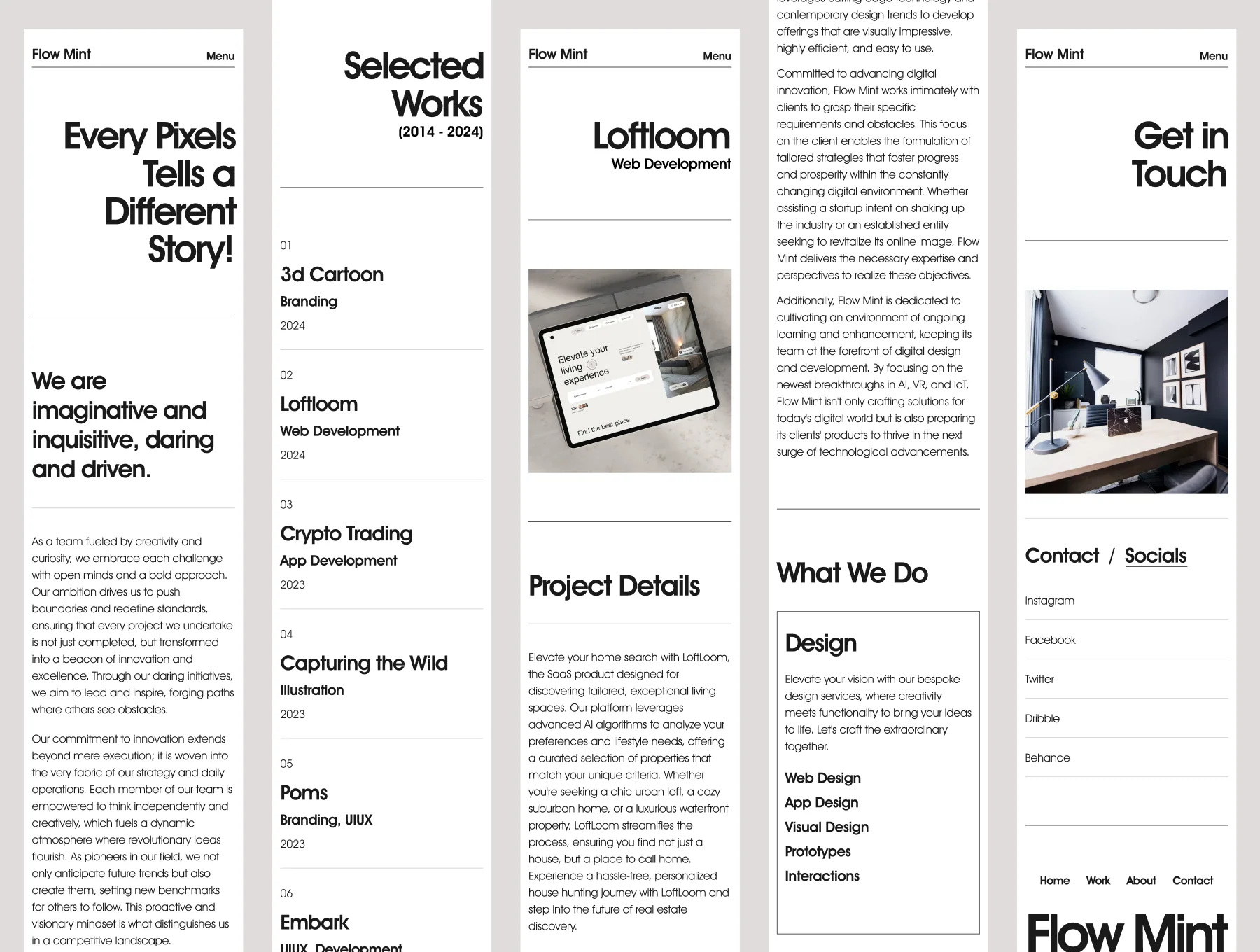 Flowmint Portfolio coded template 3