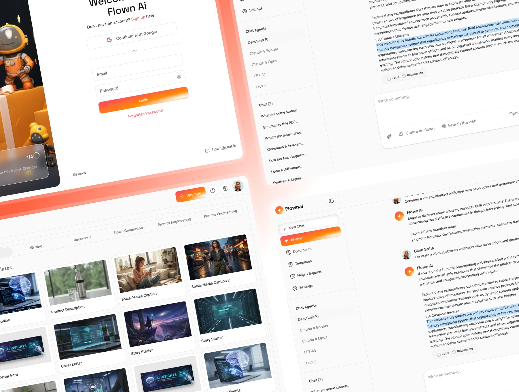 Flown Ai Chat Bot UI Kit 4