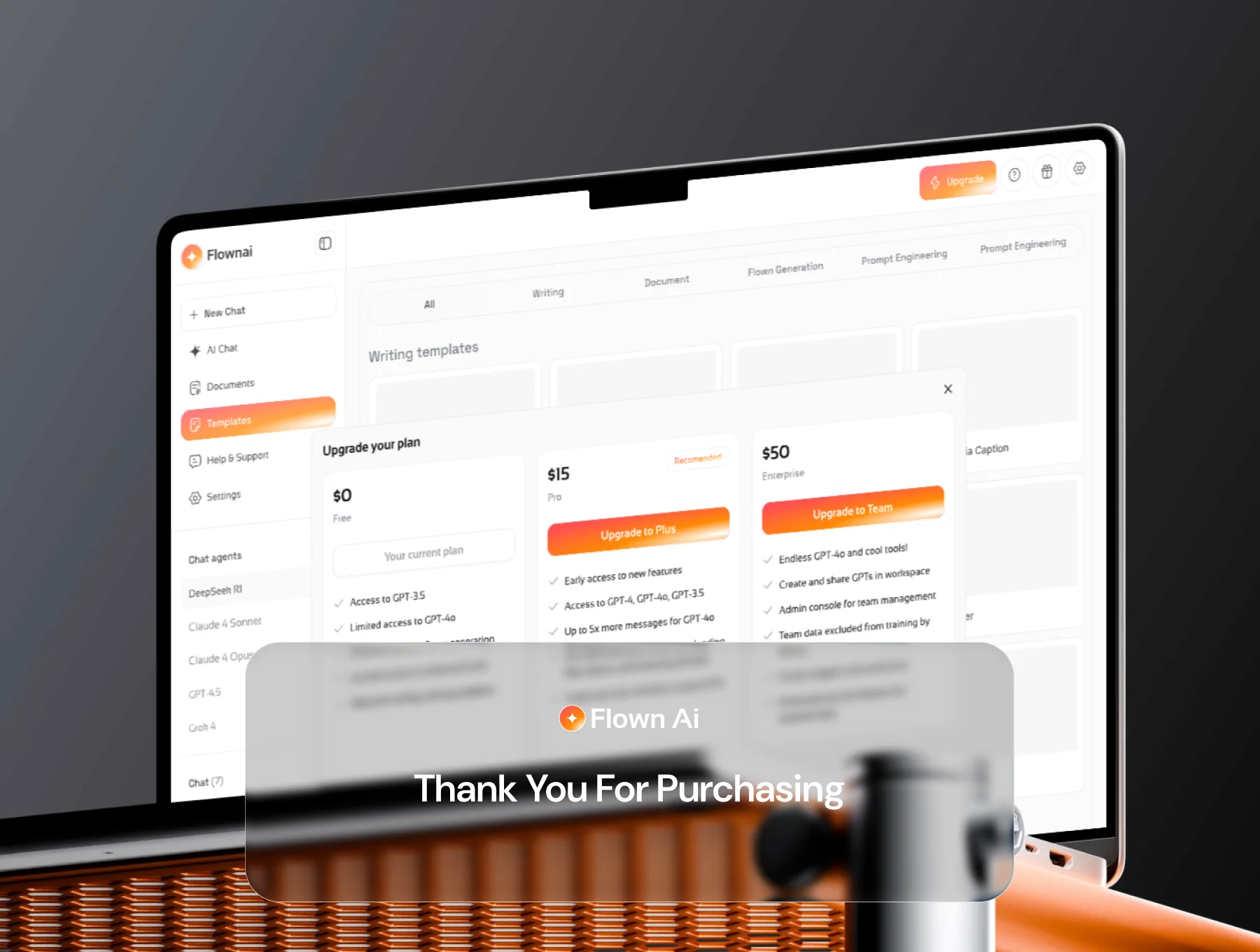 Flown Ai Chat Bot UI Kit 6