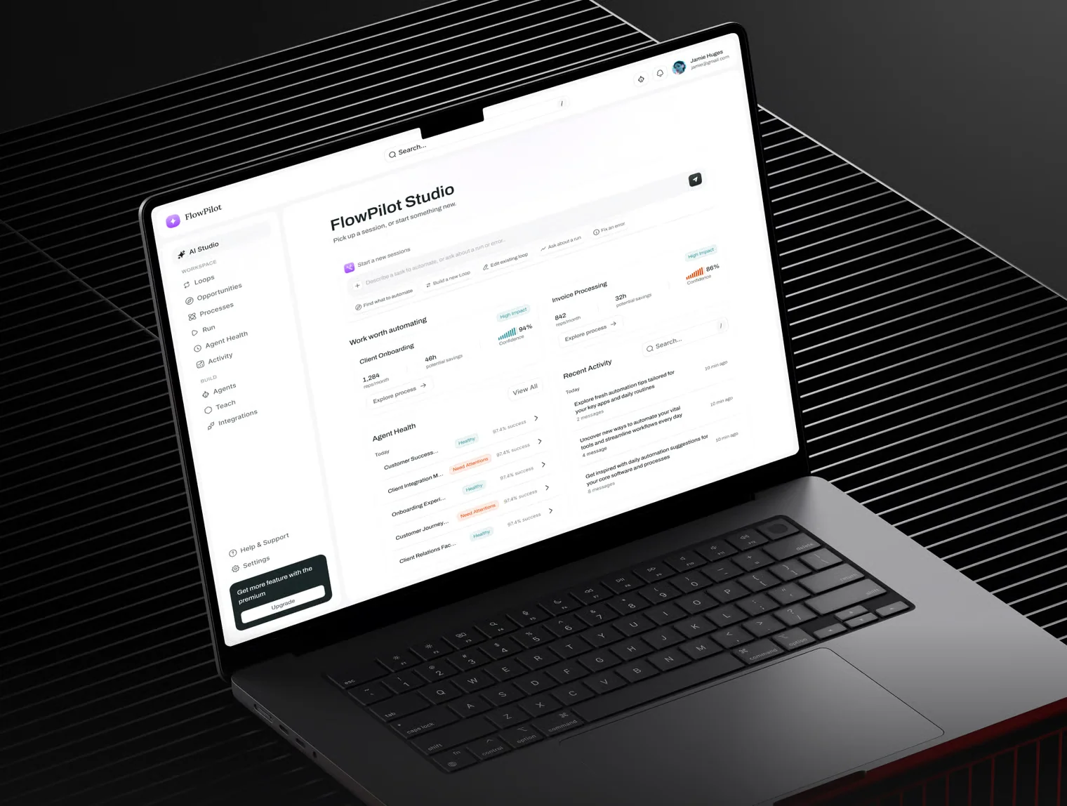 FlowPilot - AI Workforce & Automation SaaS UI Kit 5