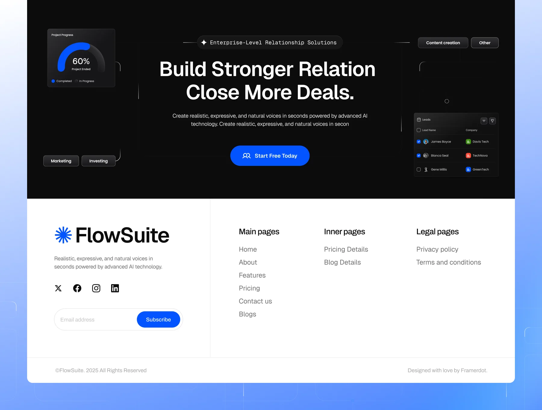 Flowsuite — Professional CRM Template 3