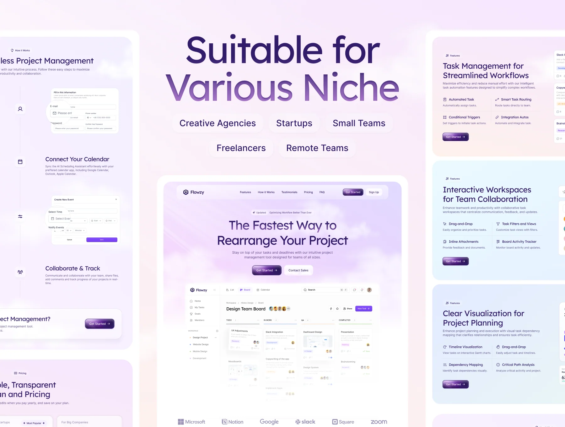 Flowzy - Playful Saas Marketing Landing Page 3