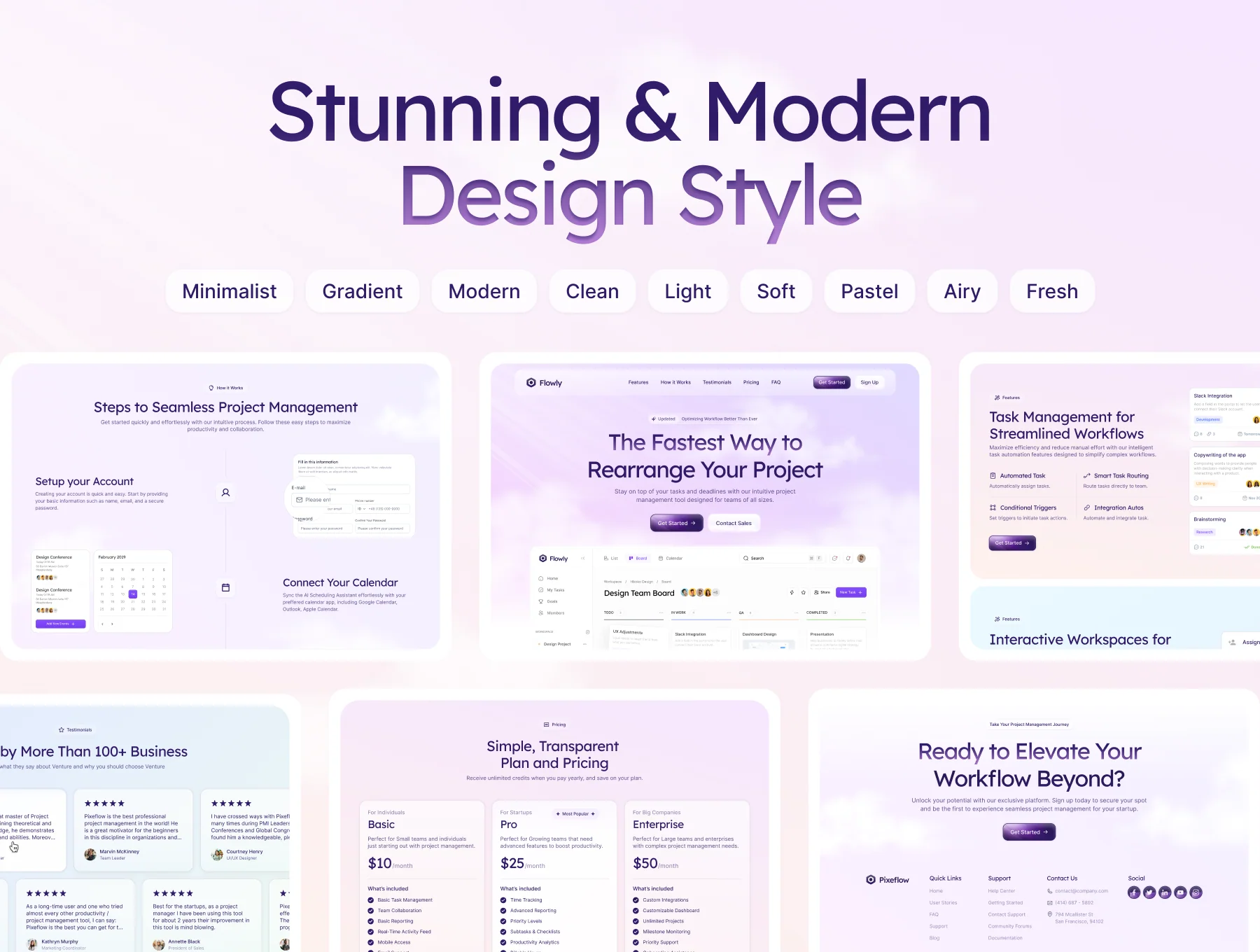 Flowzy - Playful Saas Marketing Landing Page 4