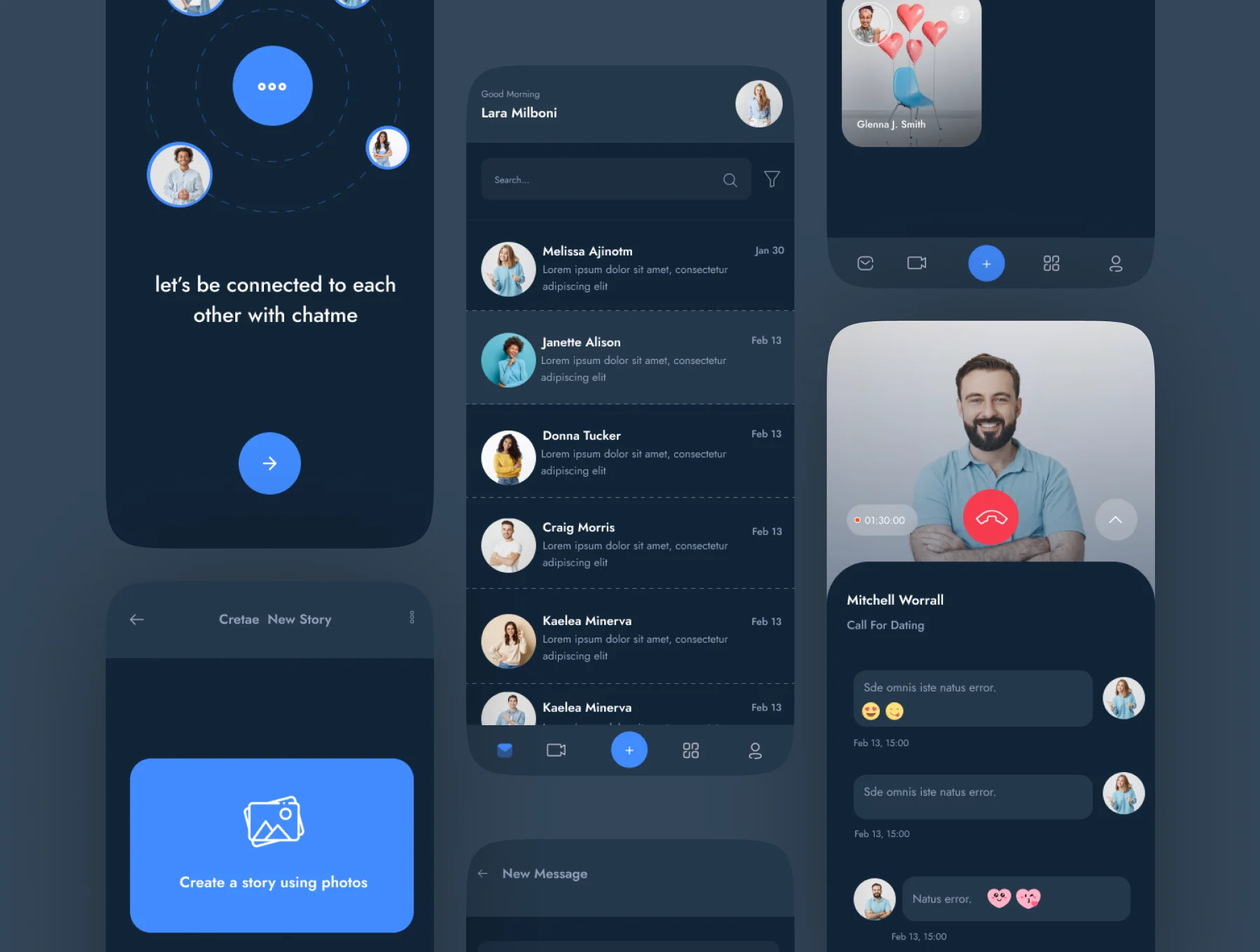 Fluchy | Chat & Video Messenger App UI Kit 4
