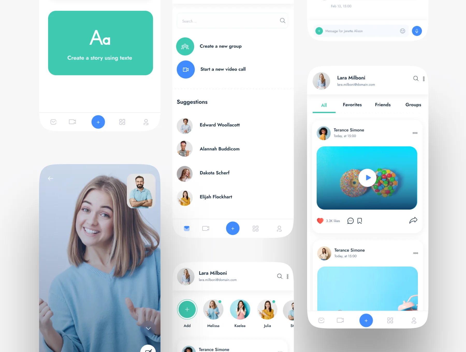 Fluchy | Chat & Video Messenger App UI Kit 6