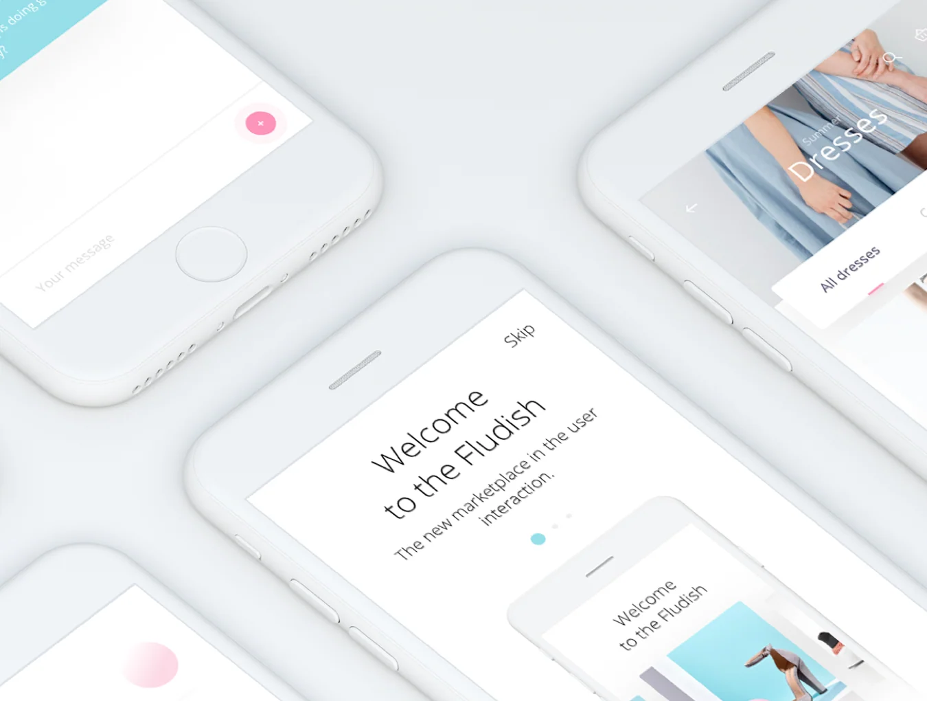 Fludish Sketch UI Kit 4